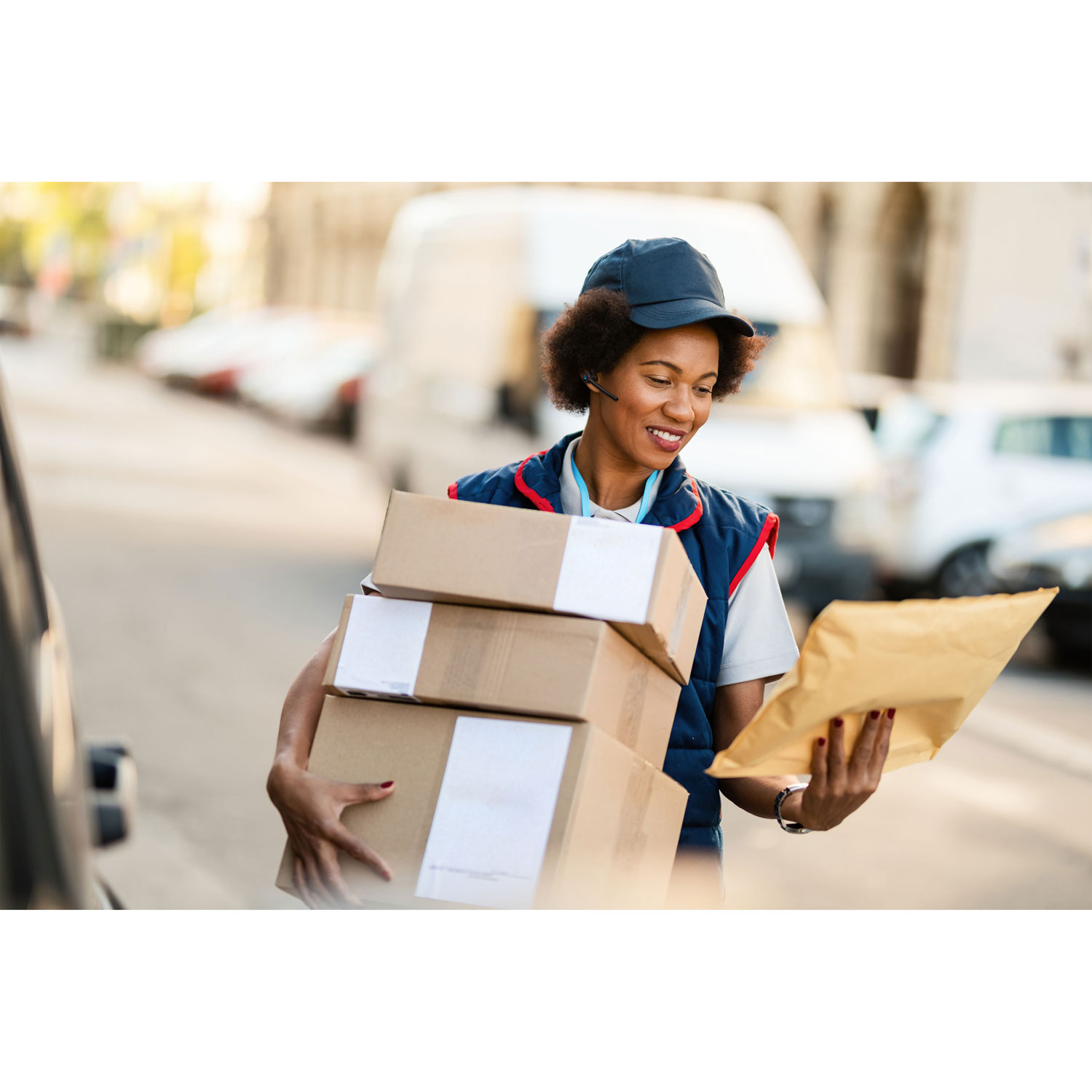 Casque d'écoute mono sans fil Bluetooth M300-XT SE de BlueParrott avec microphone à suppression du bruit à 80 % et serre-tête léger