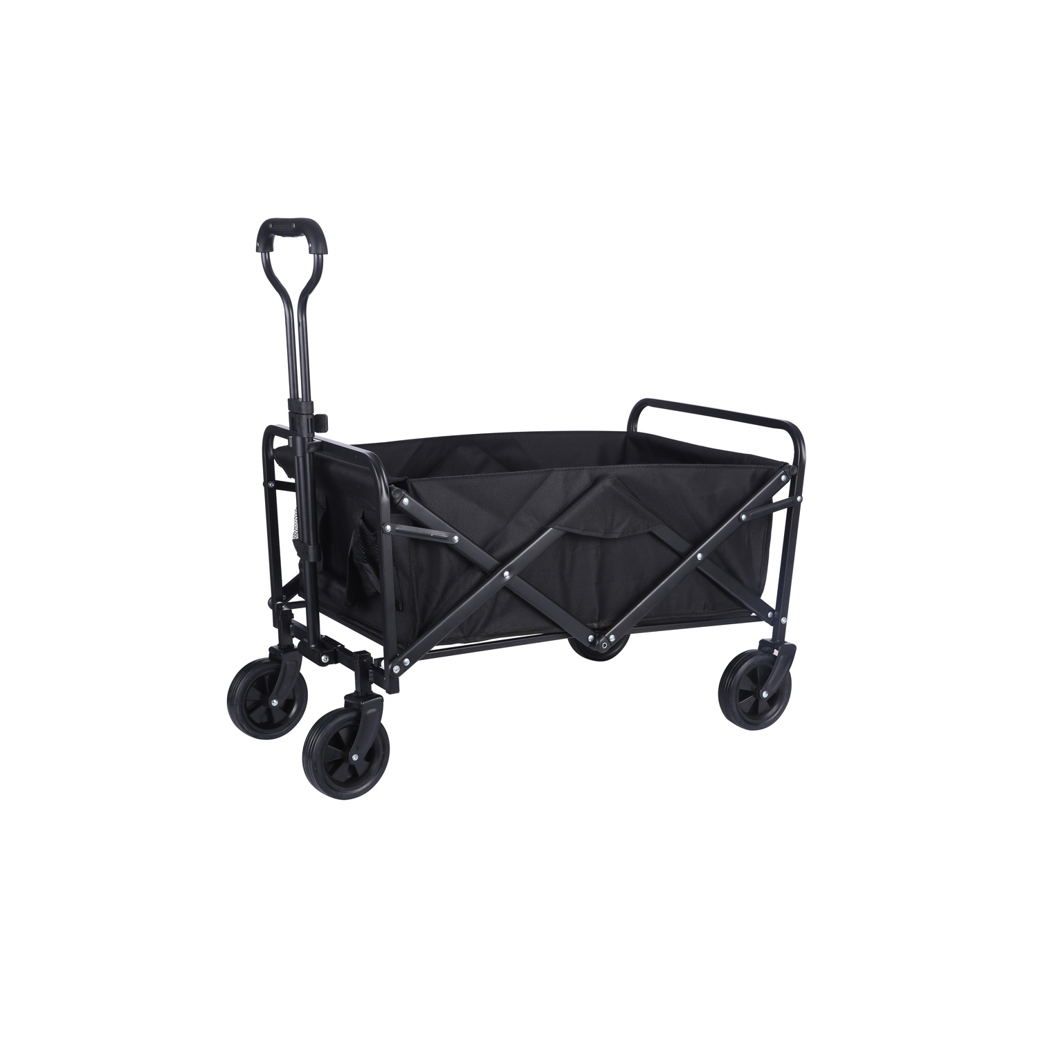 axGear Chariot de poignée réglable de roue universelle de chariot pliable extérieur pliable