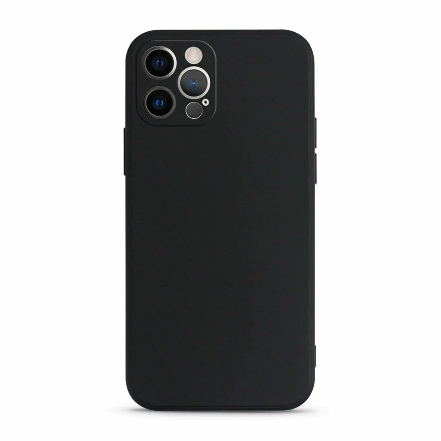 Ultra Thin Solid Matte Silicon TPU Soft Phone Case Camera Protective Back Cover for Apple iPhone 11-Black
