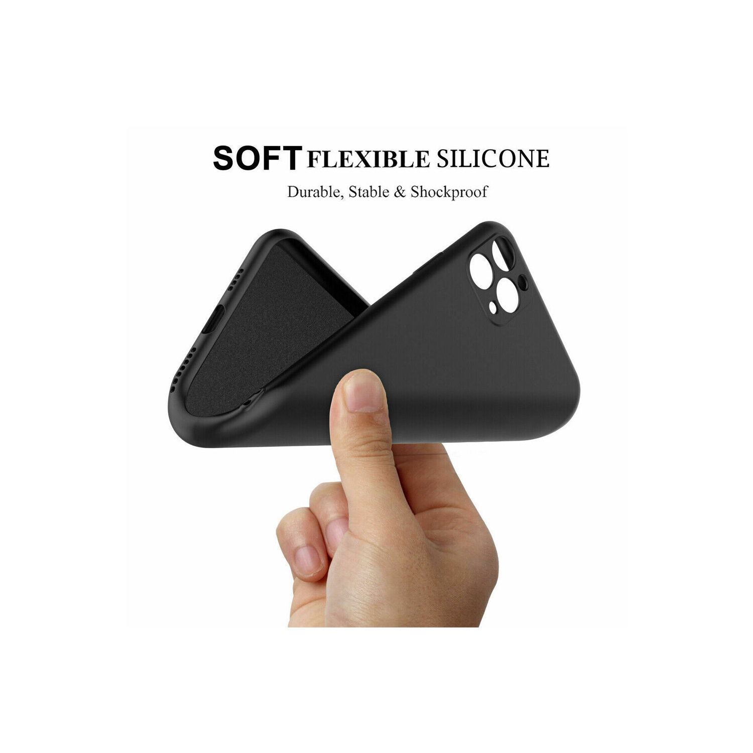 Étui souple ultramince TPU mat, étui protecteur arrière, iPhone 11 Pro Max Apple - Rouge