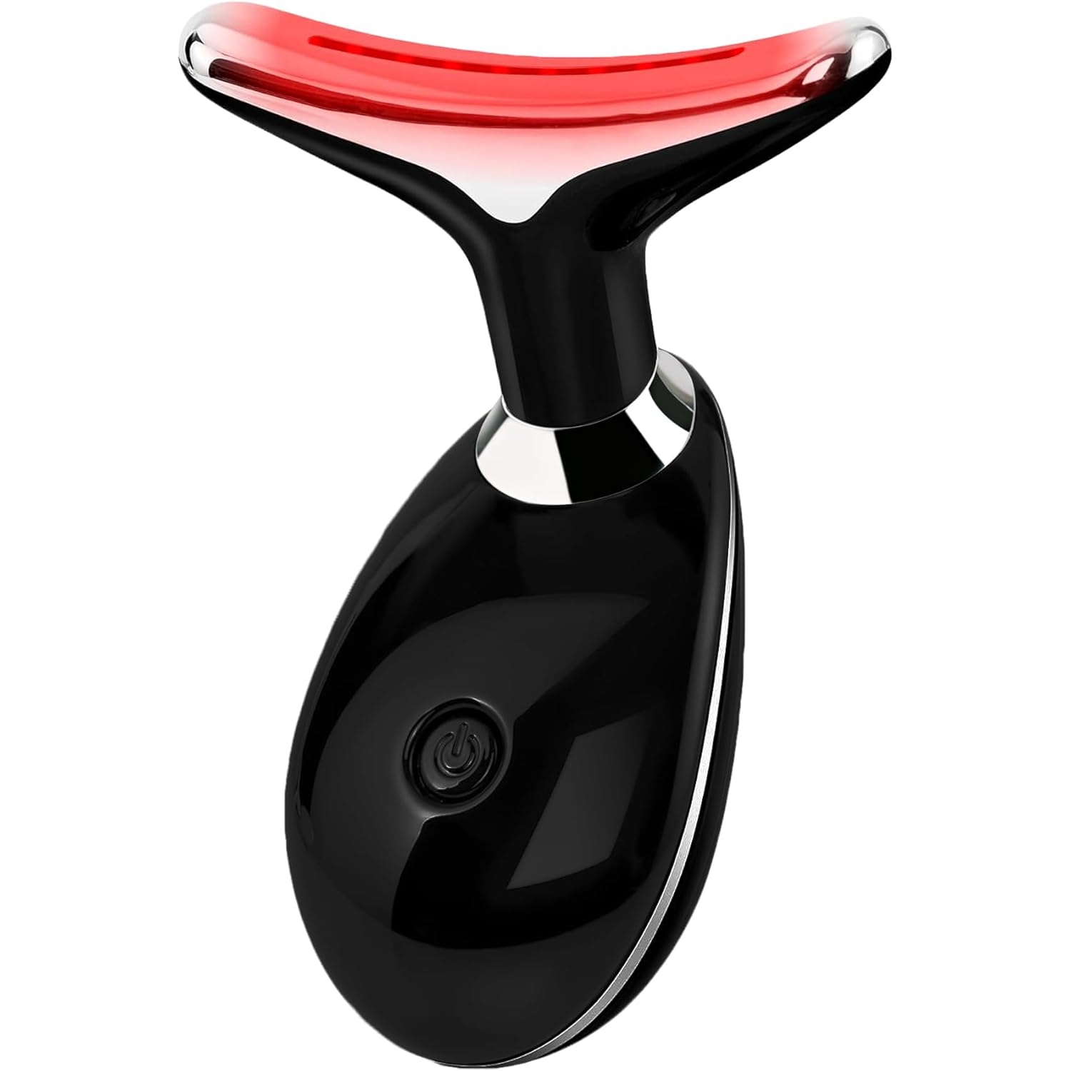 Lance thérapeutique à lumière rouge LED 7 couleurs pour le visage et le cou – Outil de soin de la peau à la maison avec lumière bleue et massage