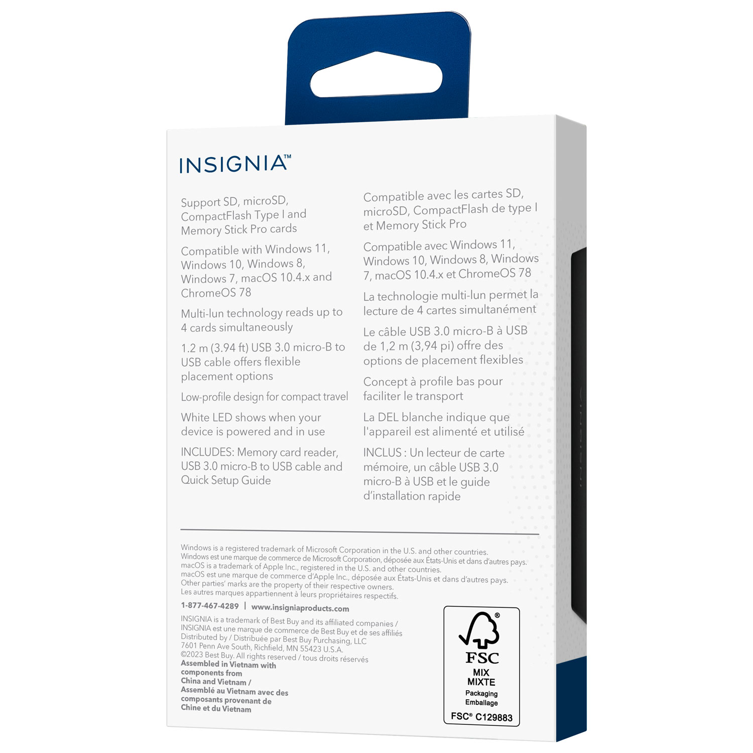 Insignia USB 3.0 Multi Memory Card Reader - Only at Best Buy