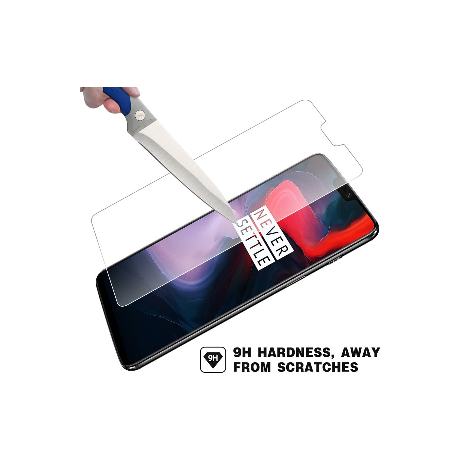 ( KeeGuard ) One Plus 6 Screen Protector Tempered Glass