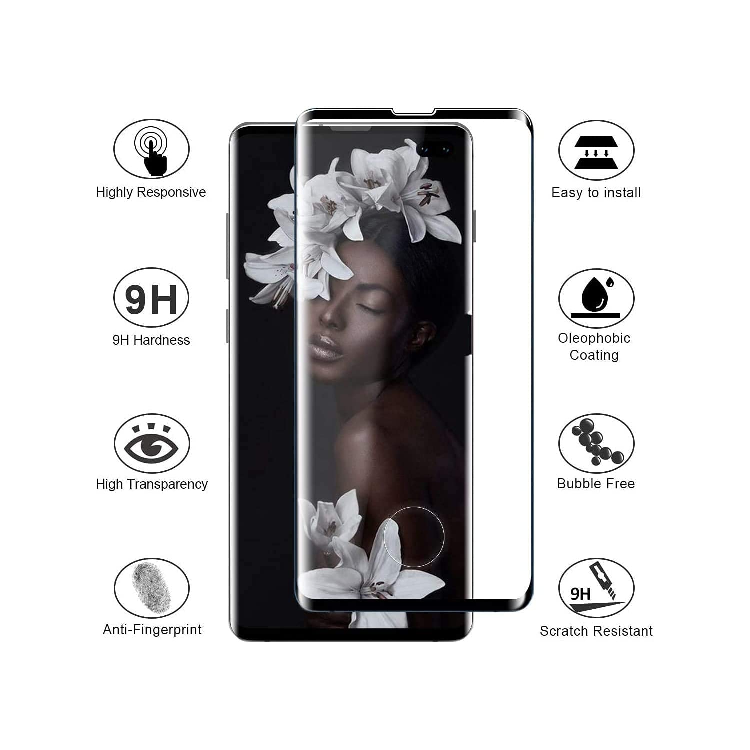 (KeeGuard) OnePlus 10 Protecteur d'écran en verre trempé