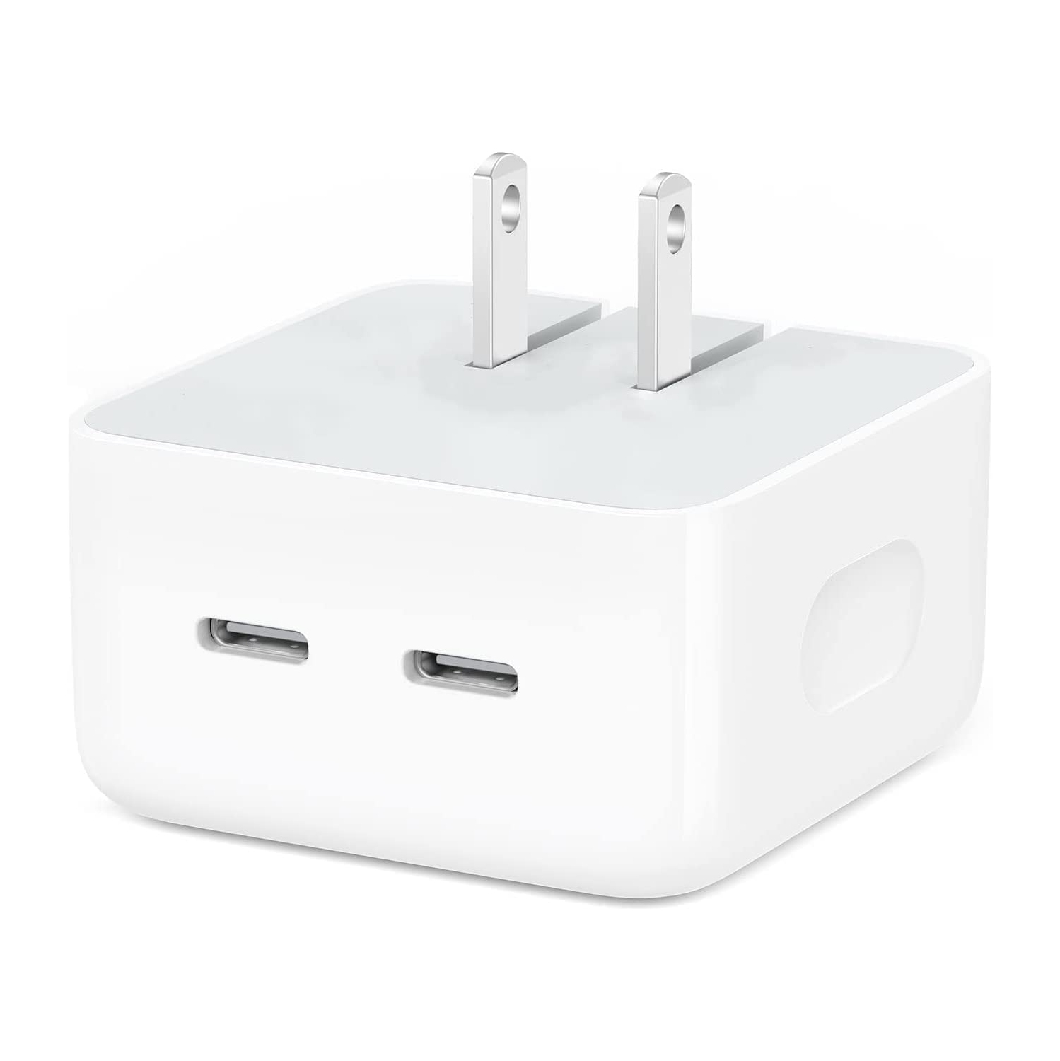 [Apple MFi CERT] 35W Dual USB C PD 3.0 Fast Wall Charger Power Adapter for Macbook iPhone 15 iPad Air Mini Pro Samsung Google