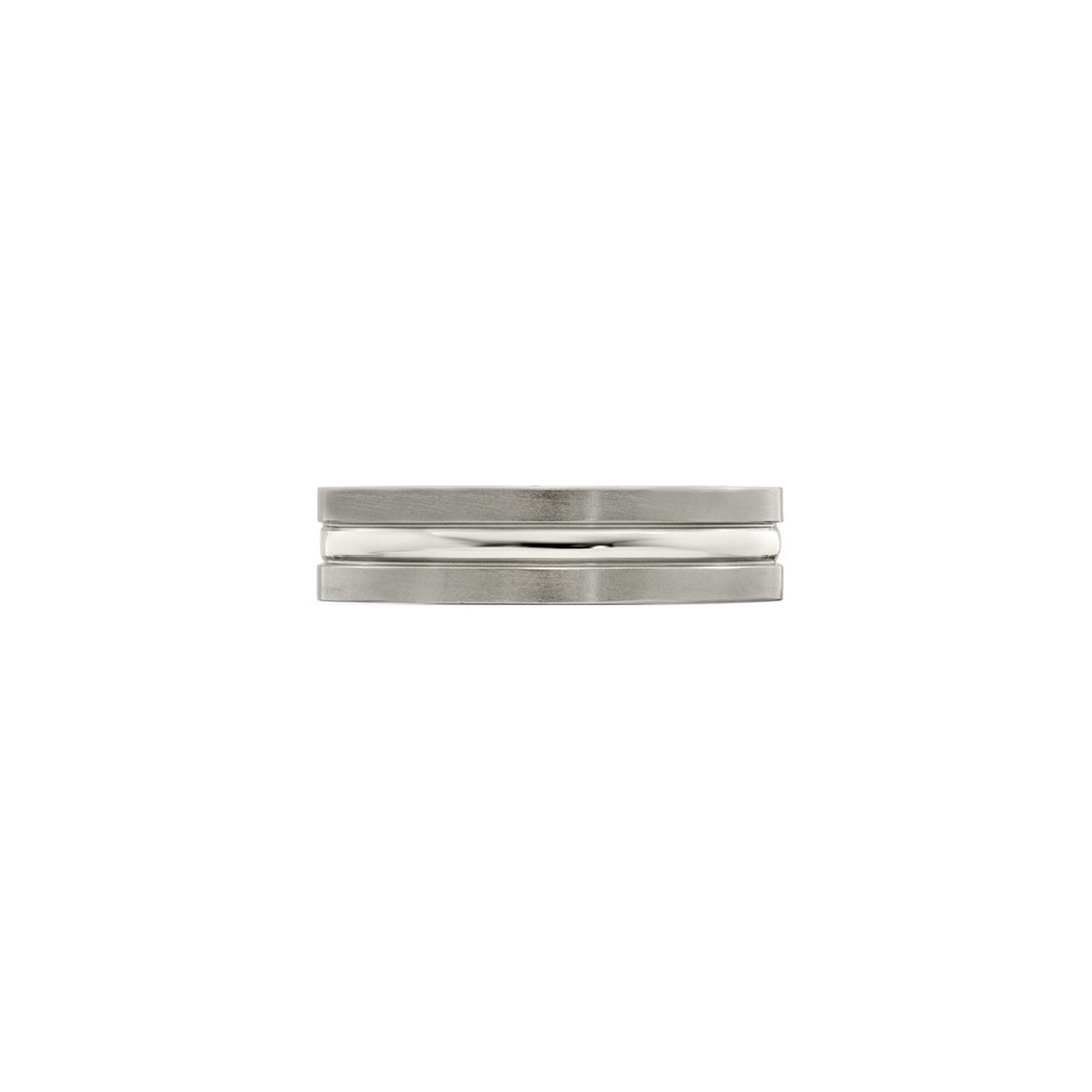 Ladies or Mens Titanium Brushed and Polished Band Ring