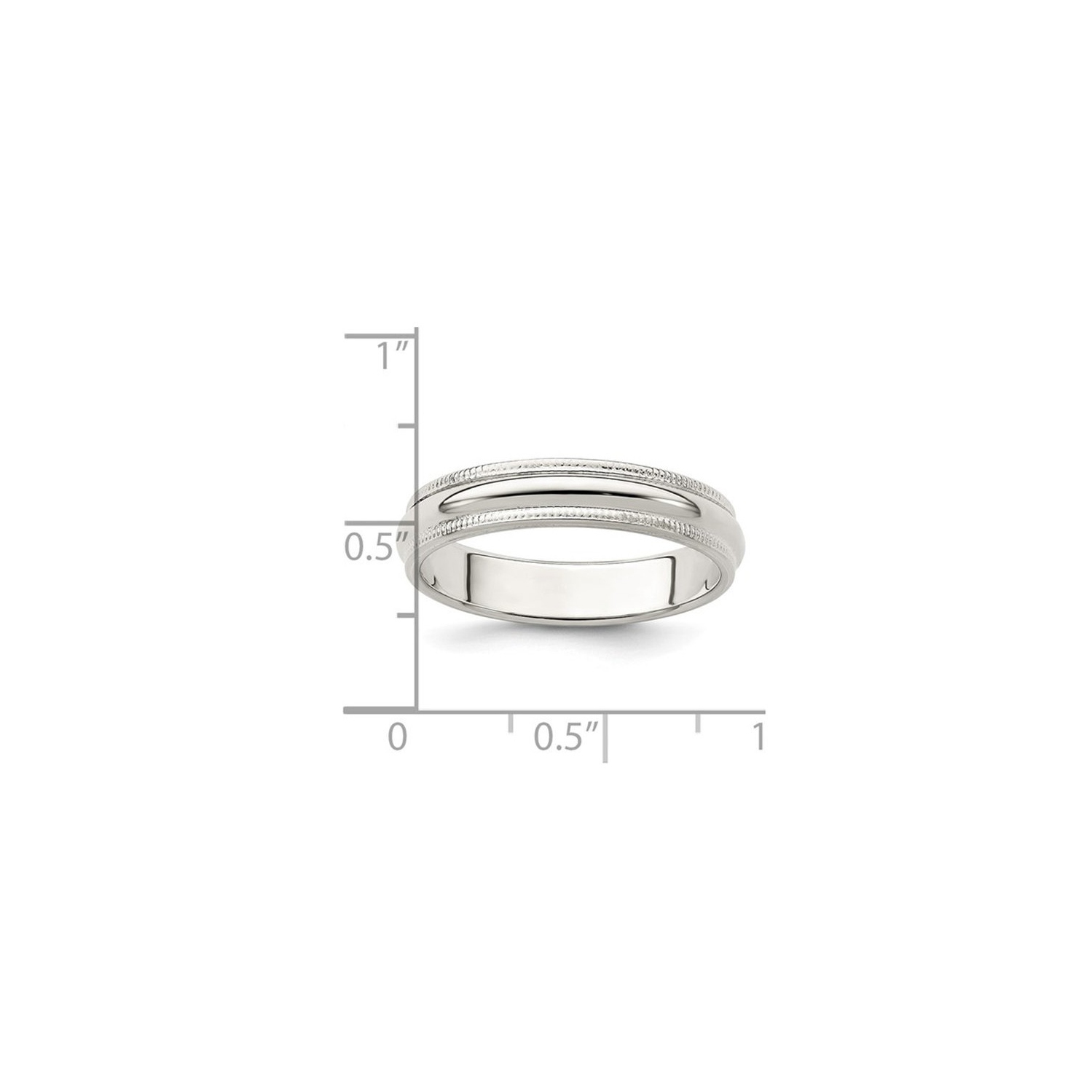 Mesdames Milgrain Widding Band Ring en argent sterling