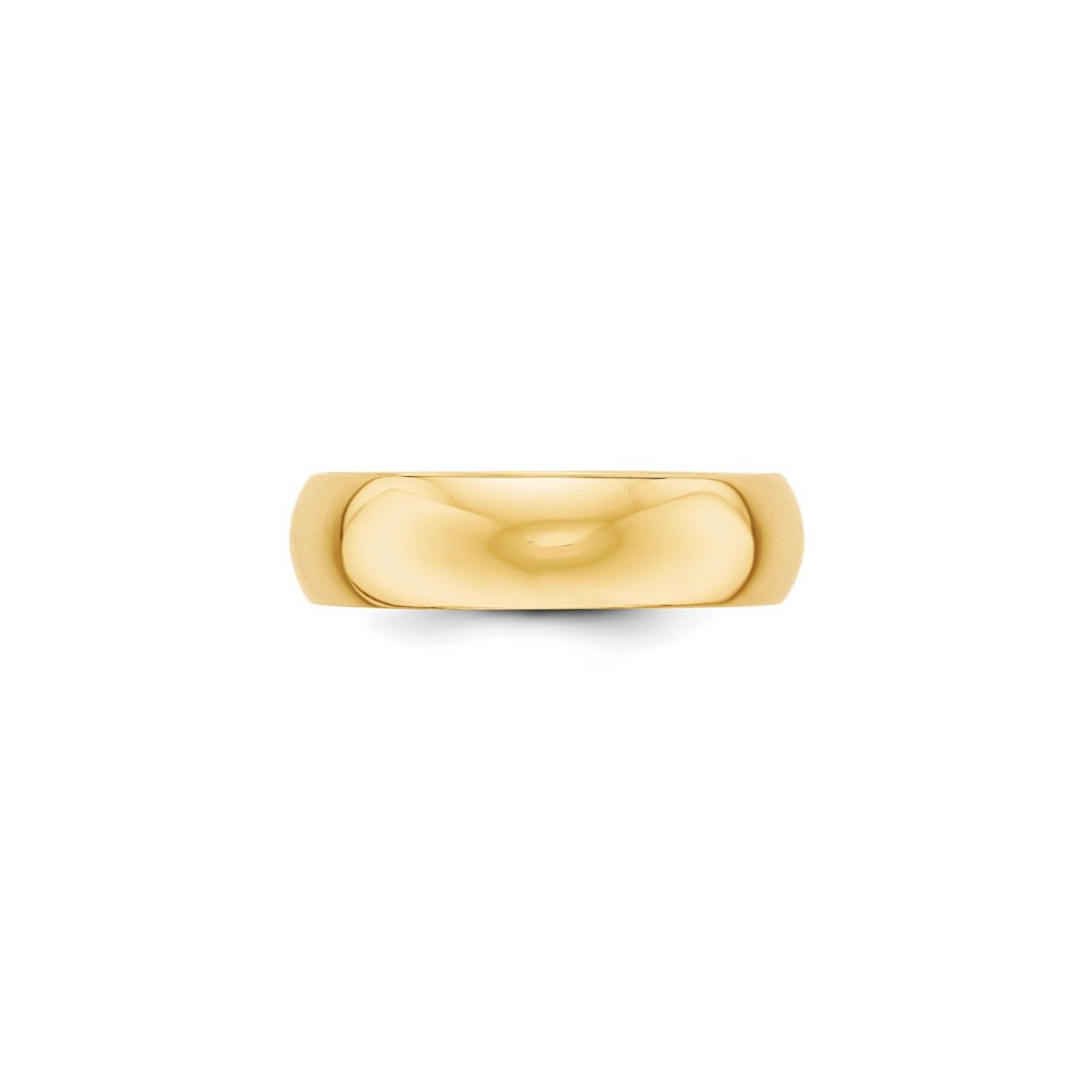 Ladies 6mm Wedding Band in 14K Yellow Gold