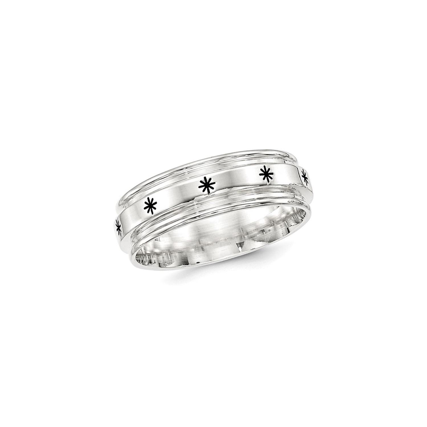 Anneau de bande de mariage en argent sterling pour hommes