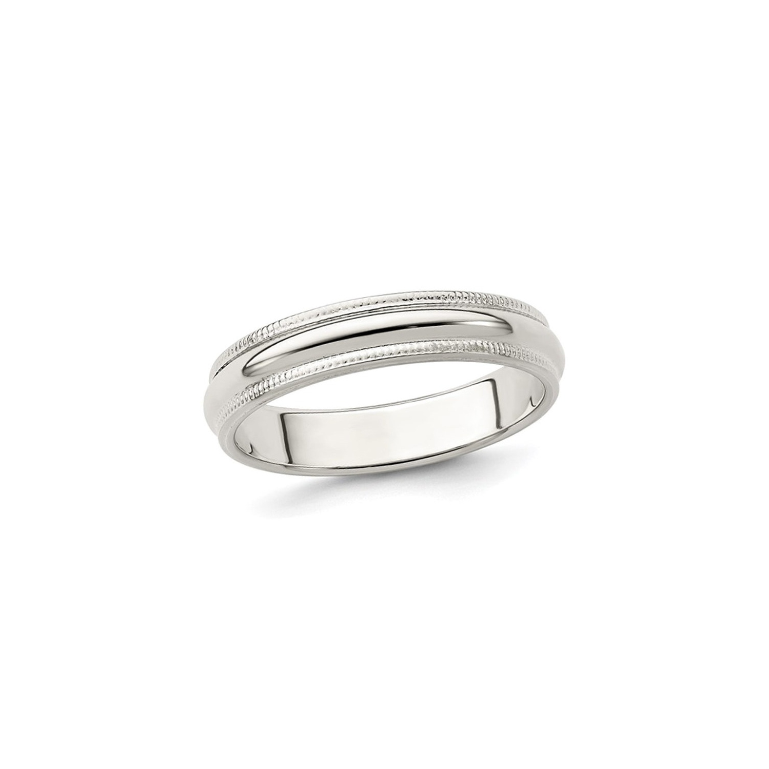 Mesdames Milgrain Widding Band Ring en argent sterling