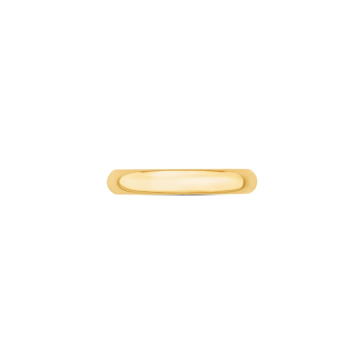 Ladies 10K Yellow Gold 4mm Polished Wedding Band Ring