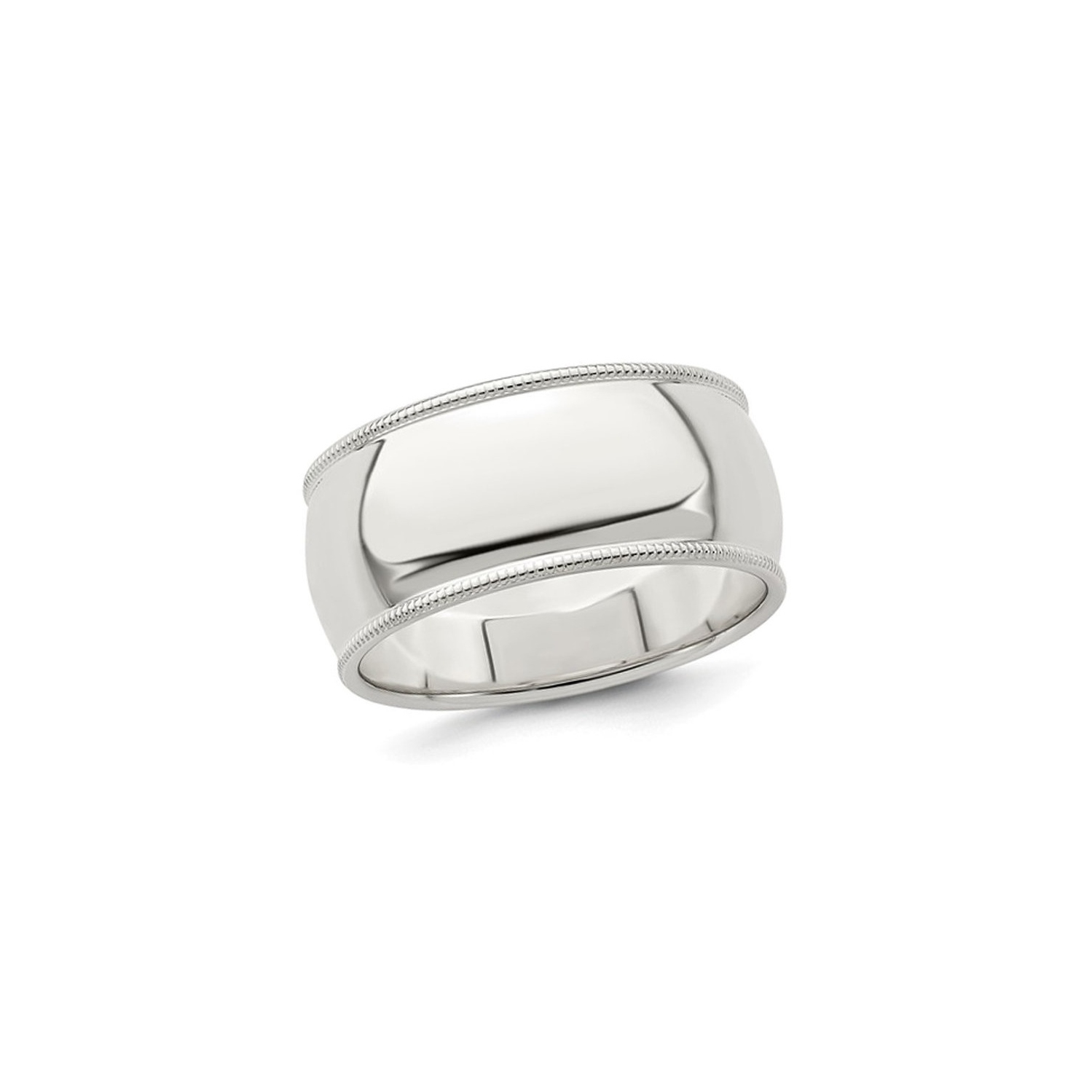 Anneau de bande de mariage pour hommes en argent sterling