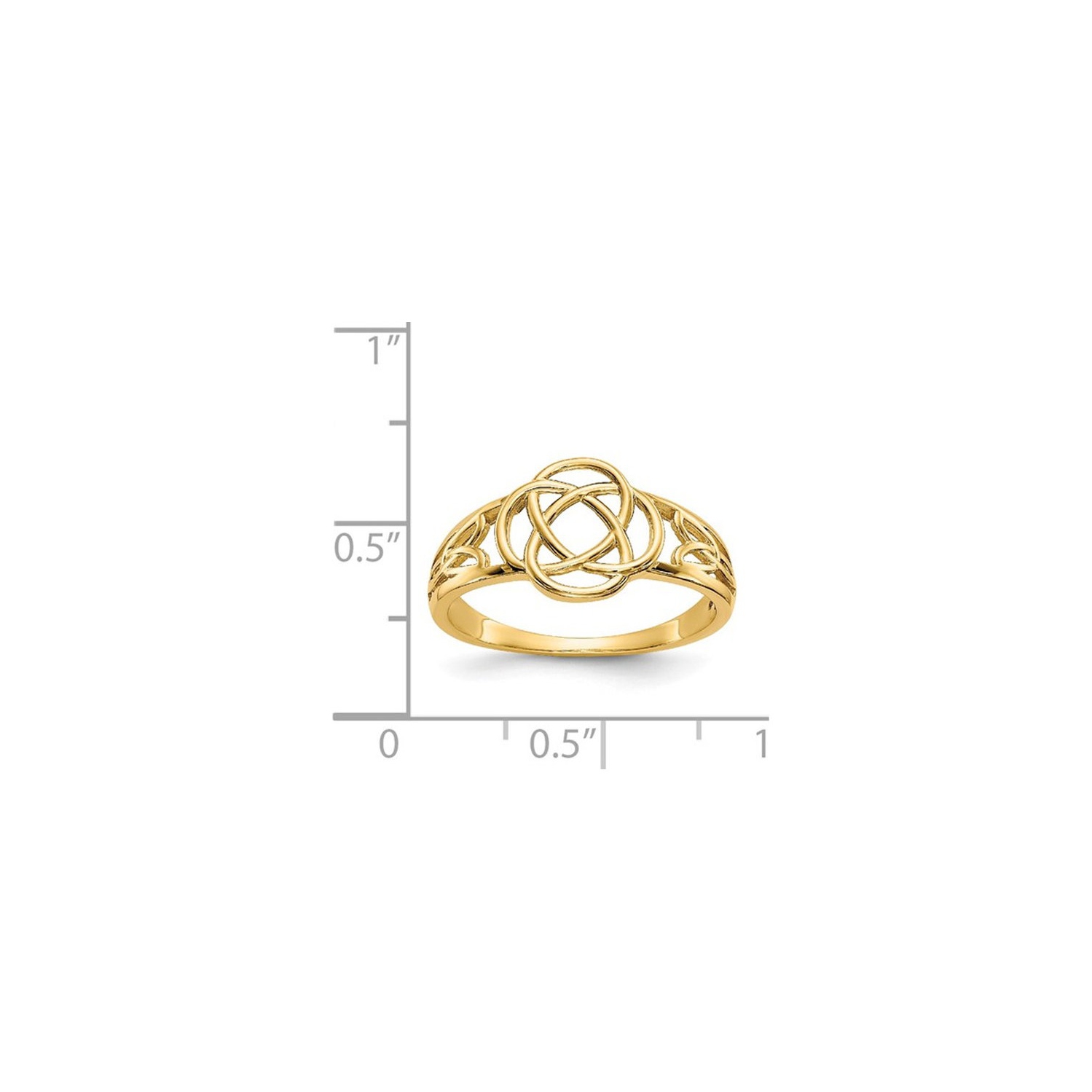 14K Yellow Gold Celtic Knot Ring