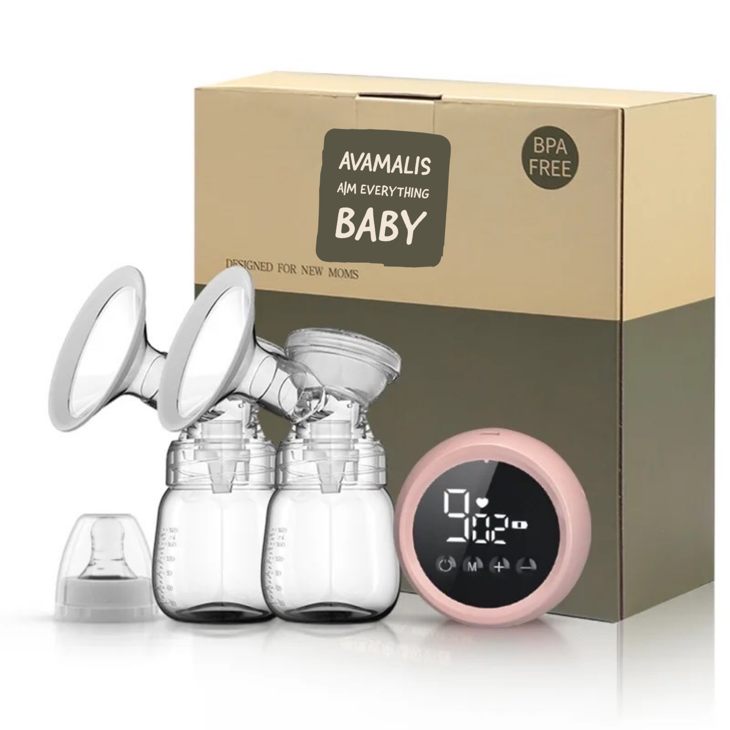 AdaMalis a|M Everything Baby tire-lait électrique double rechargeable et portatif