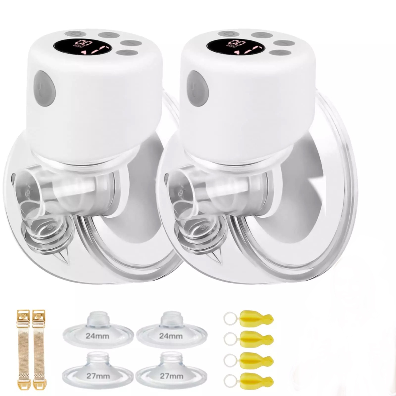 A|M Everything Baby Tire-lait prêt-à-porter, Tire-lait mains libres double, écran ACL électrique