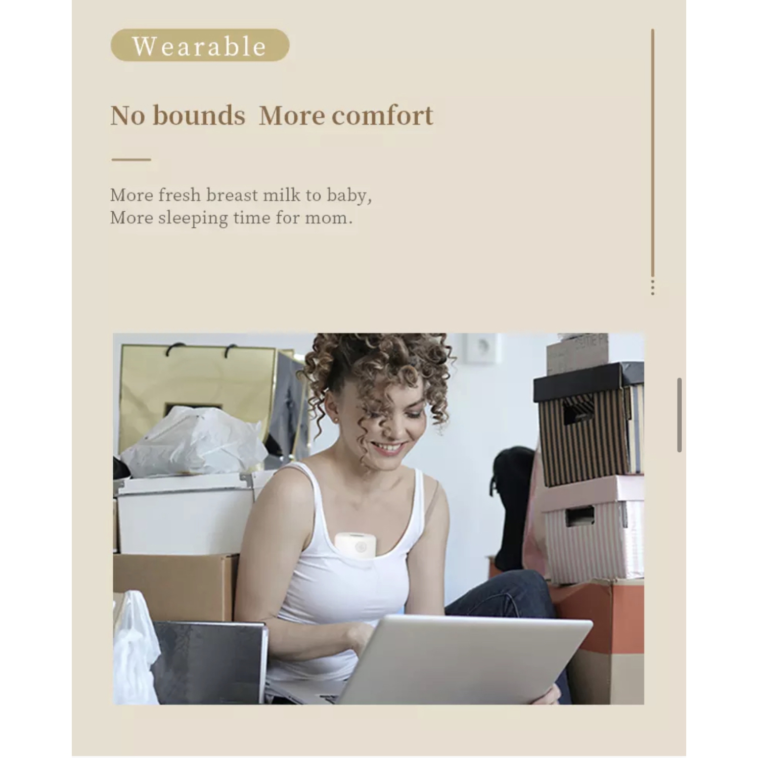 A|M Everything Baby Tire-lait prêt-à-porter, Tire-lait mains libres double, écran ACL électrique