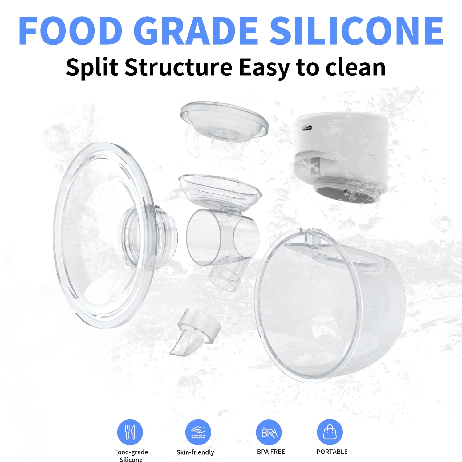 A|M Everything Baby Tire-lait prêt-à-porter, Tire-lait mains libres double, écran ACL électrique