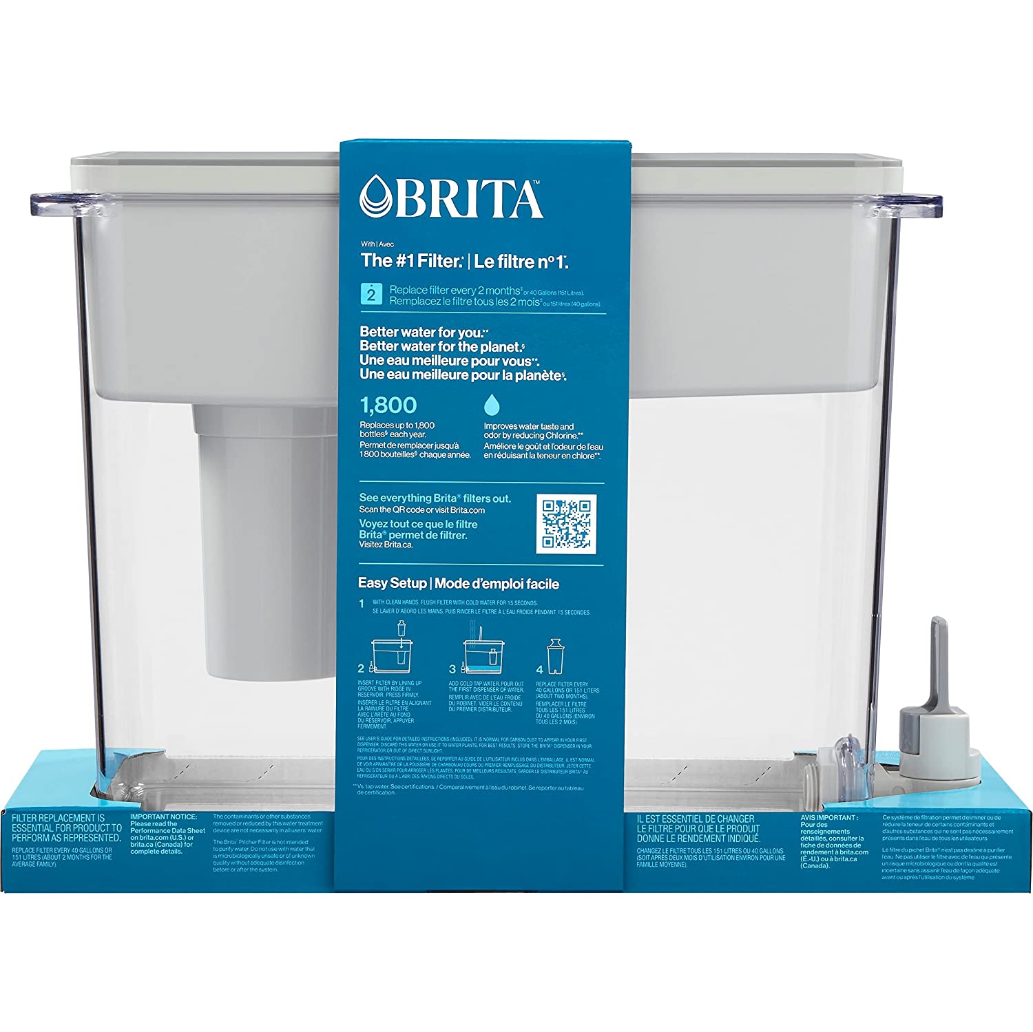 17000706 Set de 3 filtres à eau Brita pour allonger la durée de