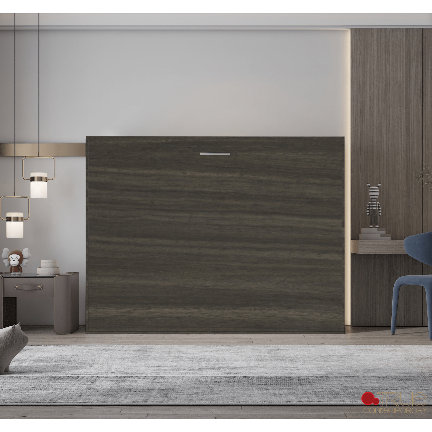 Lit mural horizontal Murphy True Contemporary Heidi II, brun