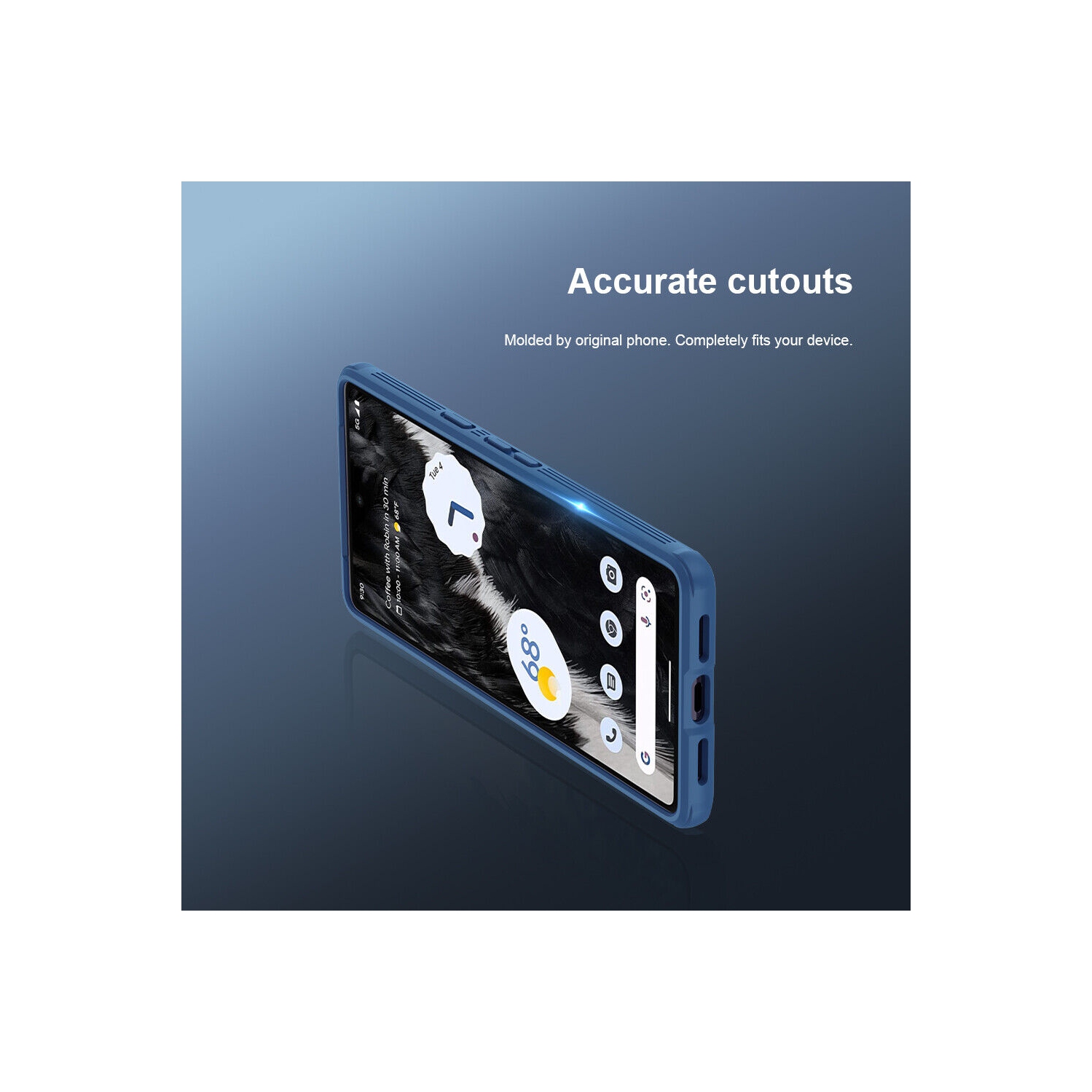 Étui rigide ajusté Nillkin pour Pixel 6a de Google, protecteur d’appareil photo antichoc, TPUR, robuste, dos mince