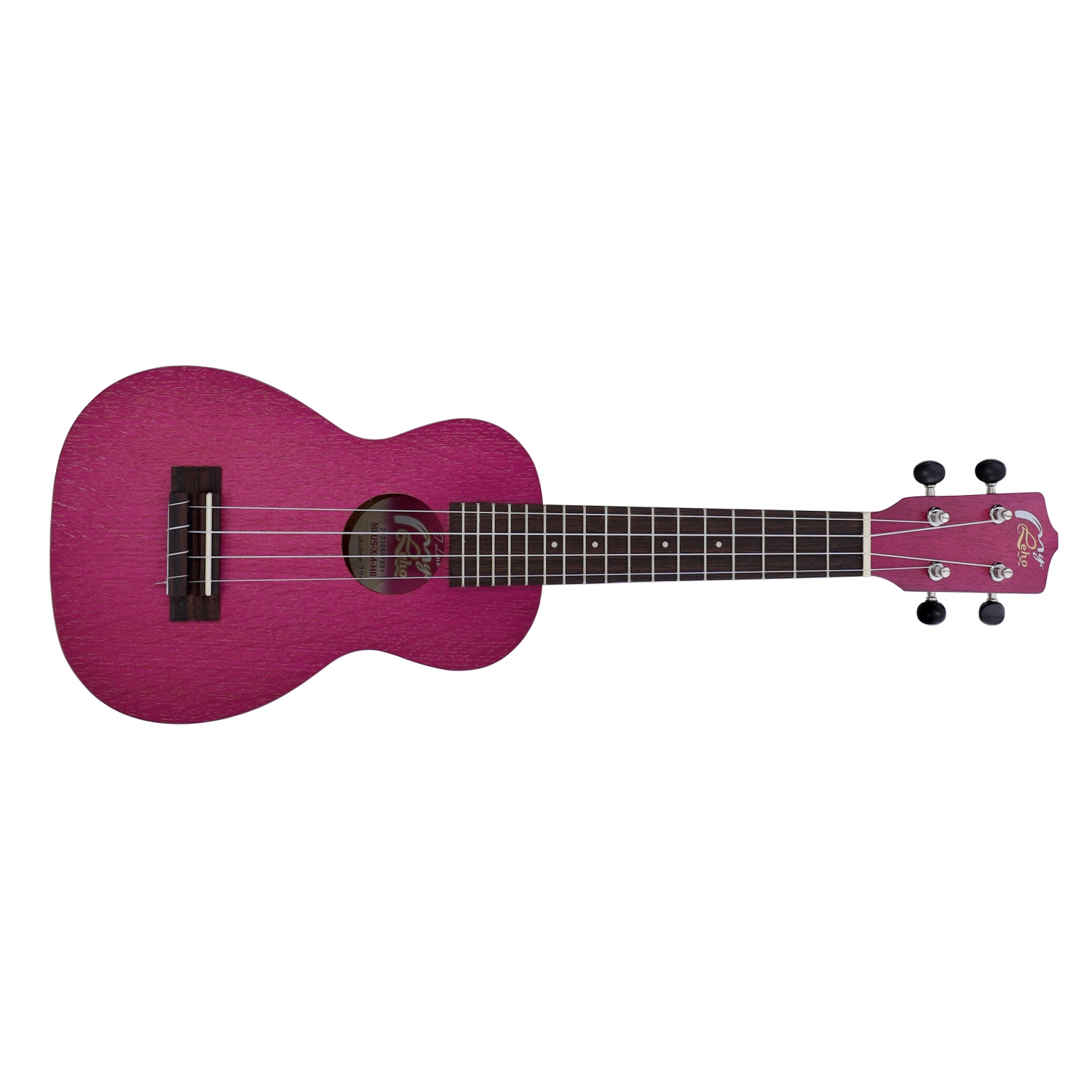 Leho Ukulélé soprano ''My Leho'' Extreme Mahogany - Hawaiian Rose