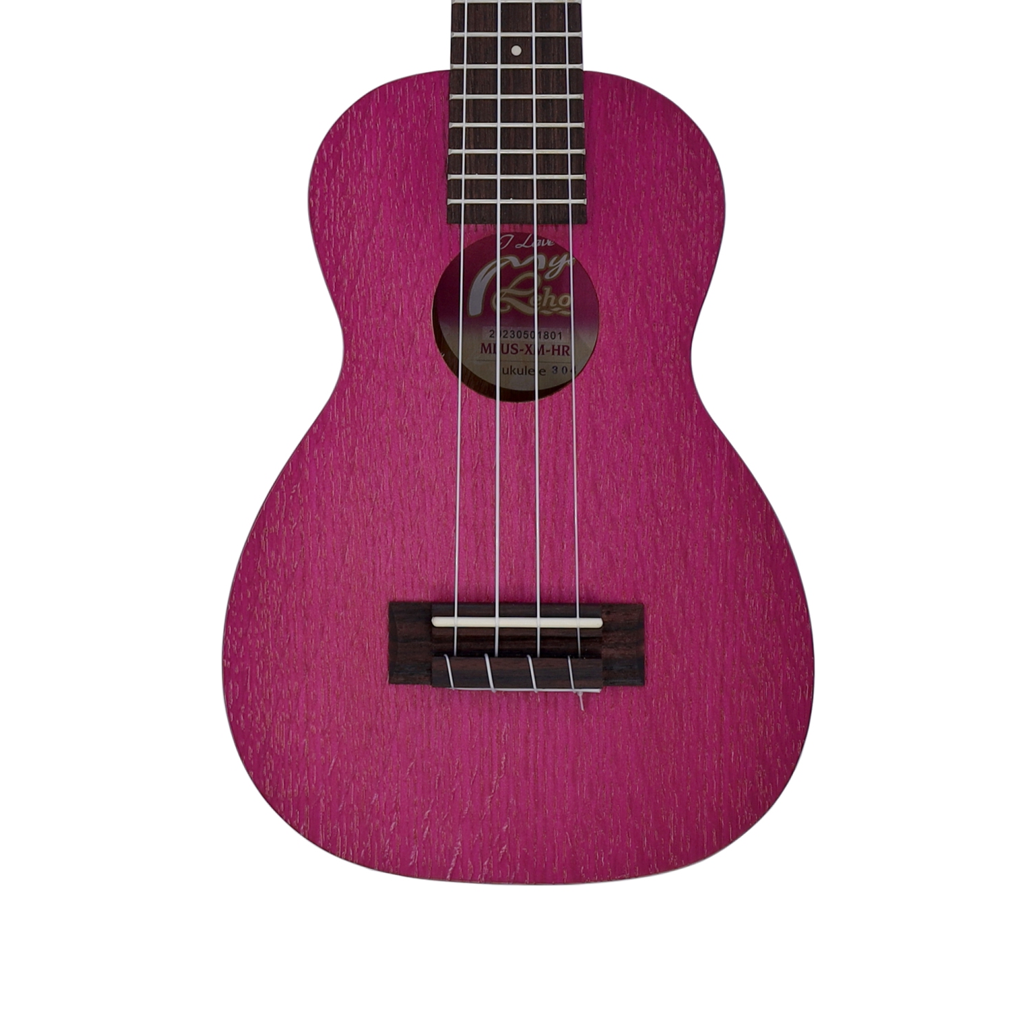 Leho Ukulélé soprano ''My Leho'' Extreme Mahogany - Hawaiian Rose