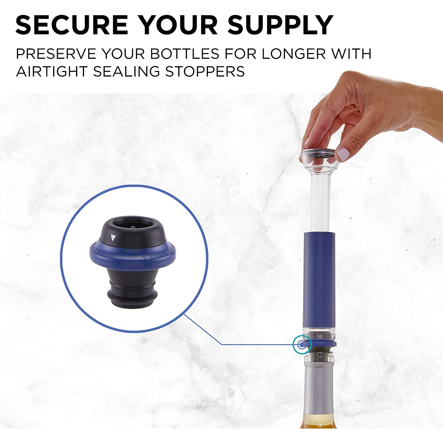 Ivation Electric Wine Opener, 7-Piece Wine Gift Set, Electric Bottle Opener, Wine Aerator Pourer