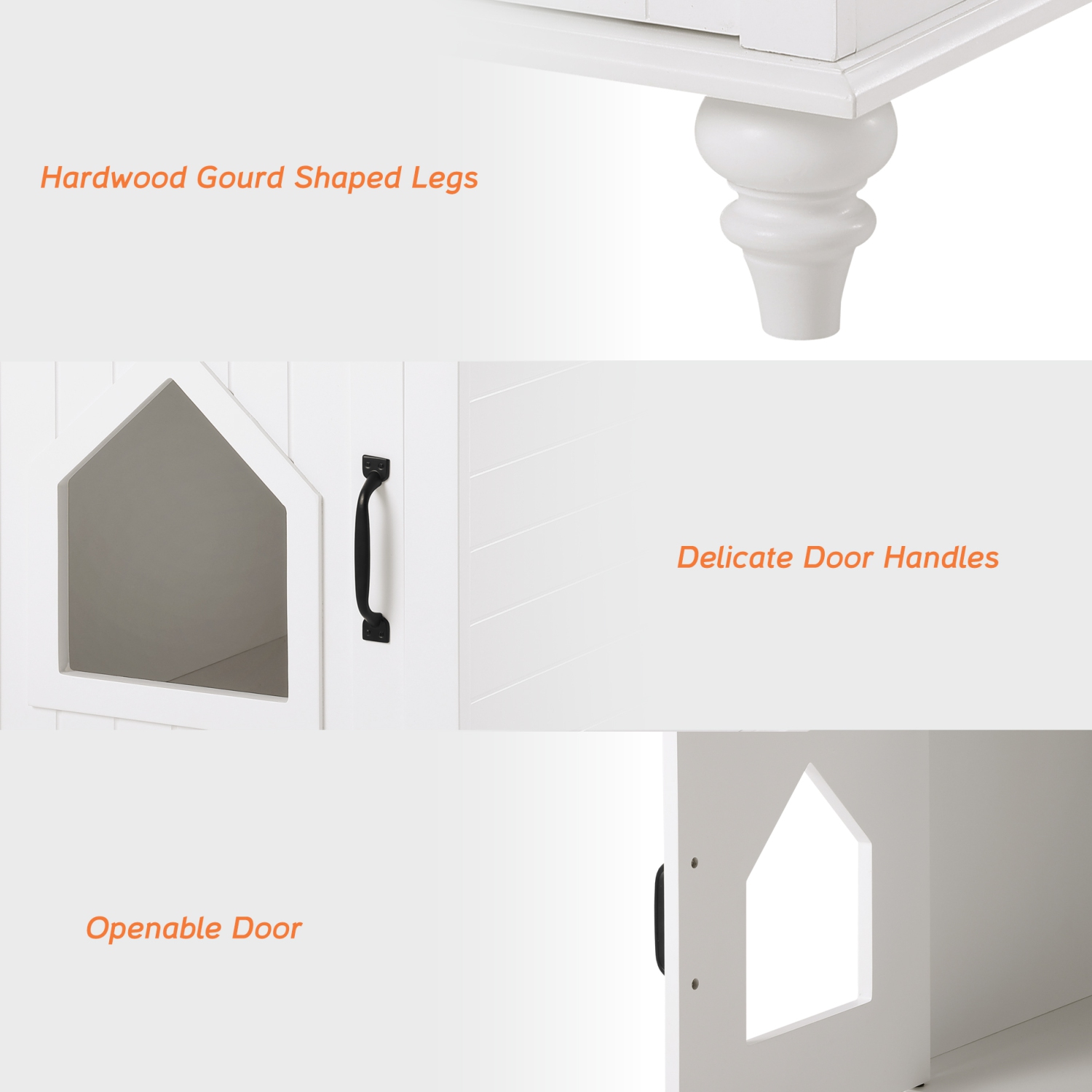 Table d’appoint Wampi Pet, bac à litière pour chats, bac à litière dissimulé, table de chevet avec couvercle pour chats, armoire pour chats