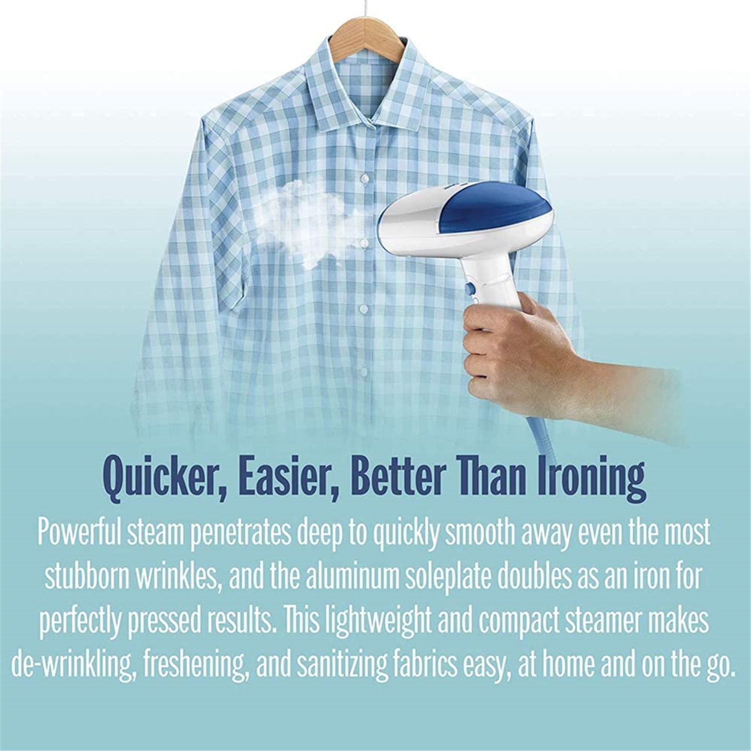 Conair - Défroisseur à Vapeur avec Poignée Pliable, 1200 Watt, Blanc