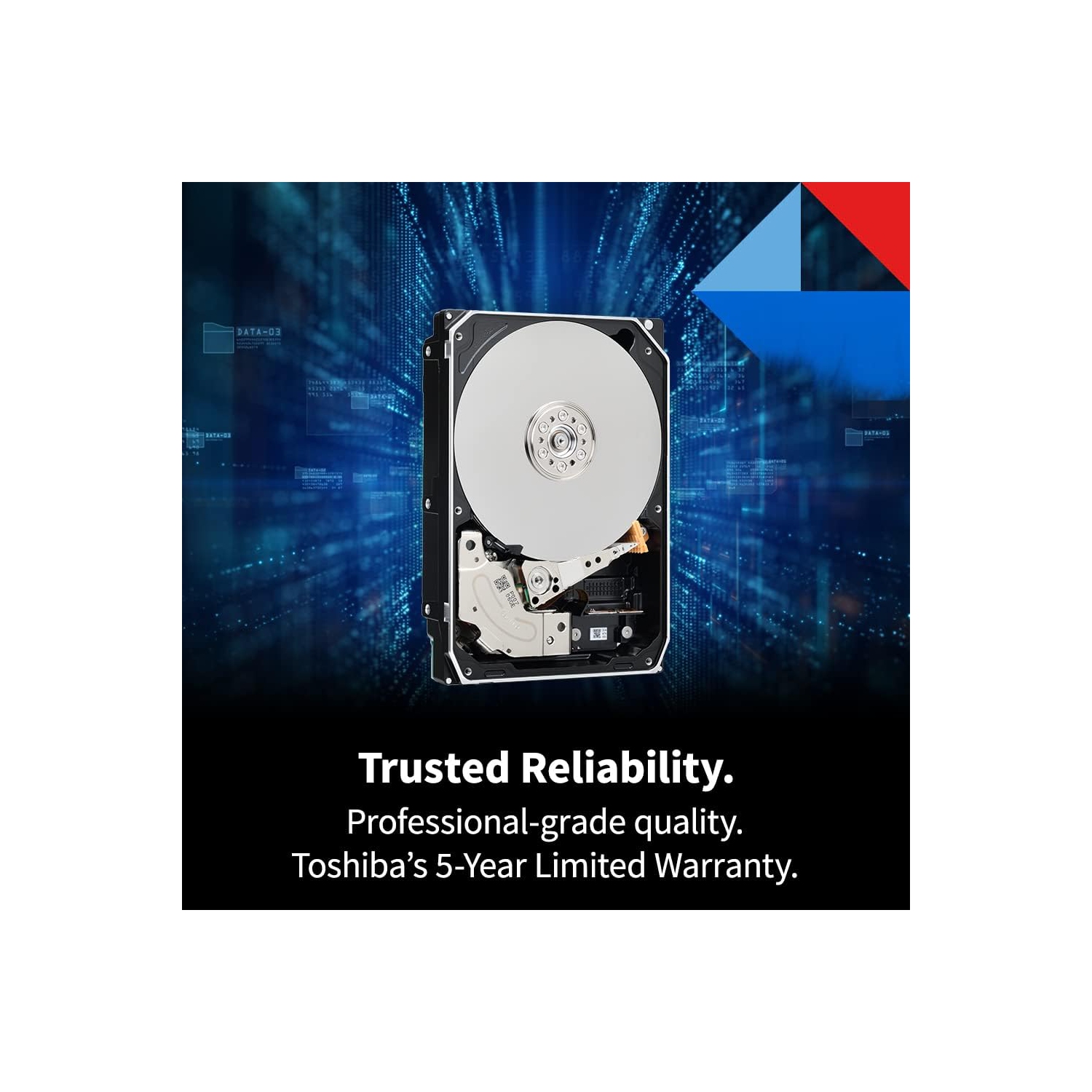 Toshiba X300 PRO 18TB 3.5-Inch Internal Hard Drive – Up to 300 TB/Year Workload Rate CMR SATA 6 GB/s 7200 RPM 512 MB Cache - HDWR51JXZSTB