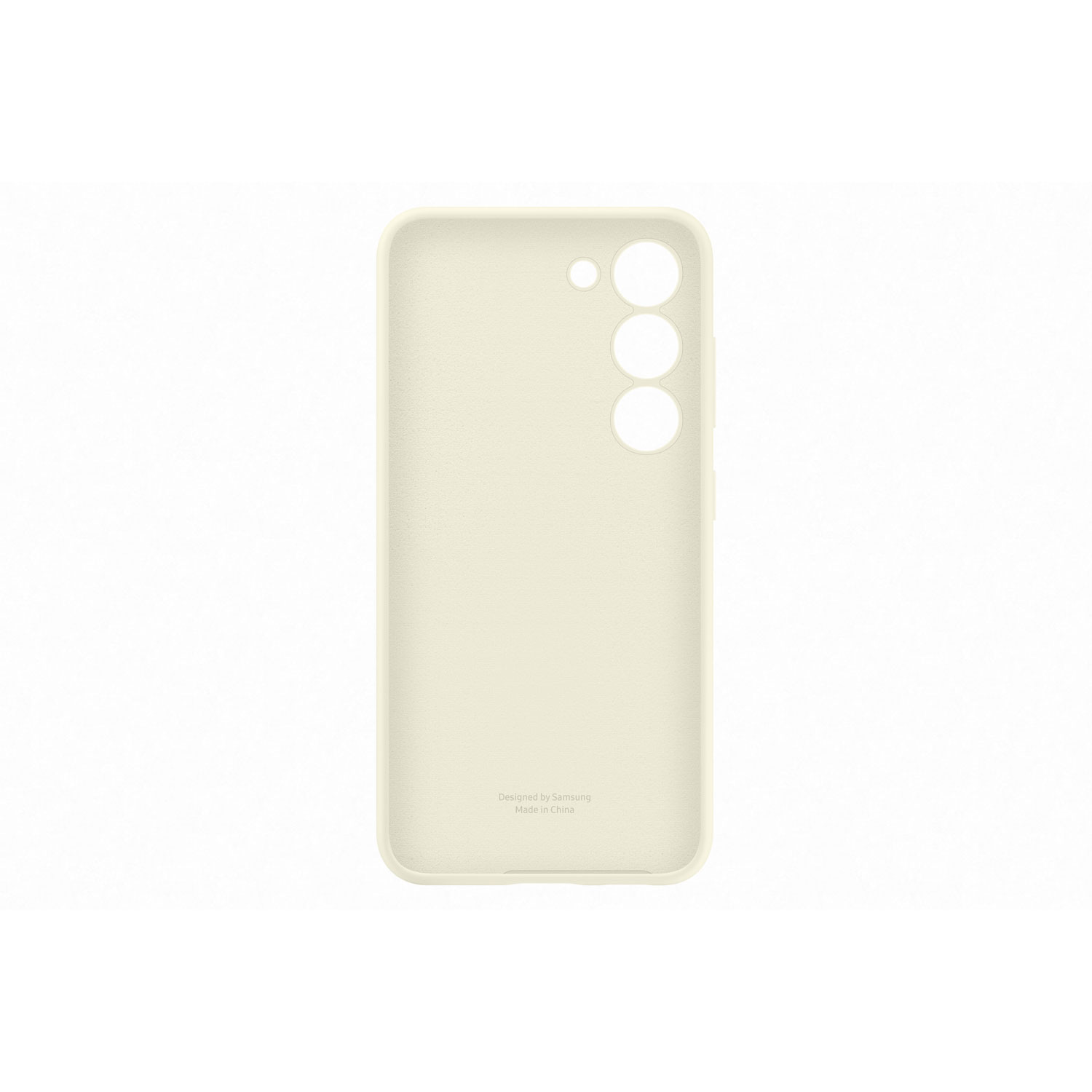 Samsung Silicone Fitted Soft Shell Case for Galaxy S23 - Cream