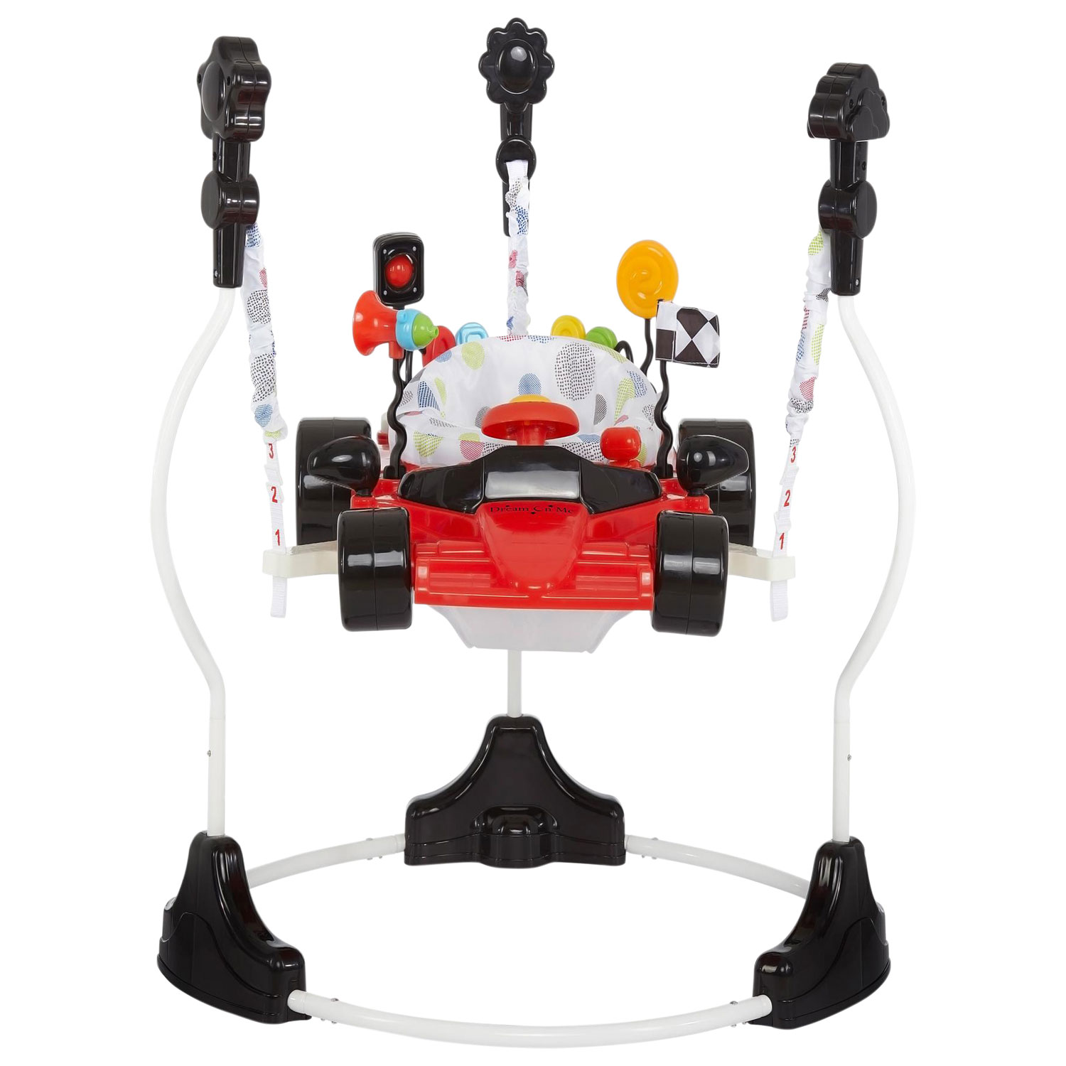 Dream On Me Champ 2-in-1 Activity Centre & Bouncer - Red