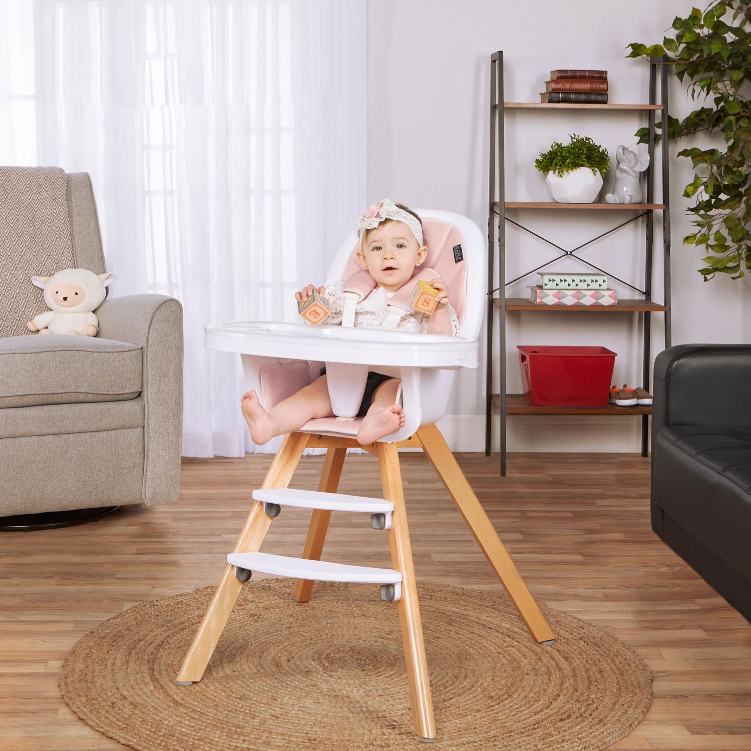 Dream On Me Tabletalk 2-in-1 High Chair - Pink