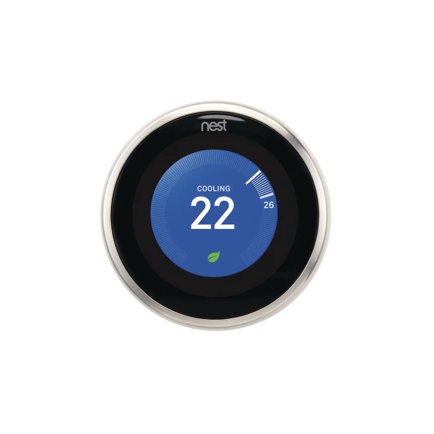 Google Nest Wi-Fi Smart Learning Thermostat - Stainless Steel