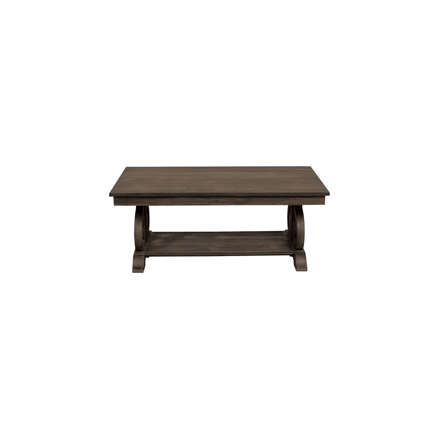 Lexicon Toulon Wood Coffee Table in Distressed Dark Oak