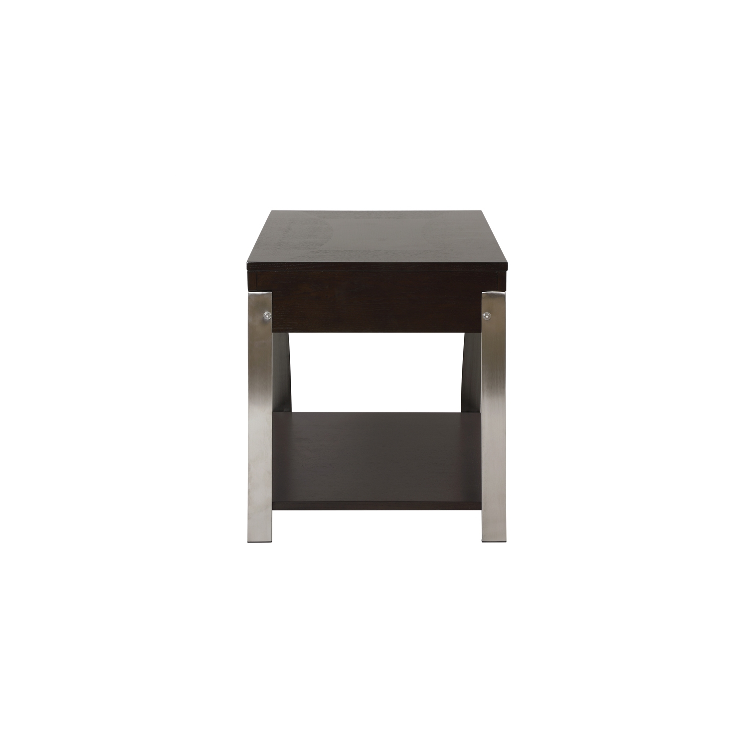 Lexicon Tioga Metal Lift Top End Table in Espresso