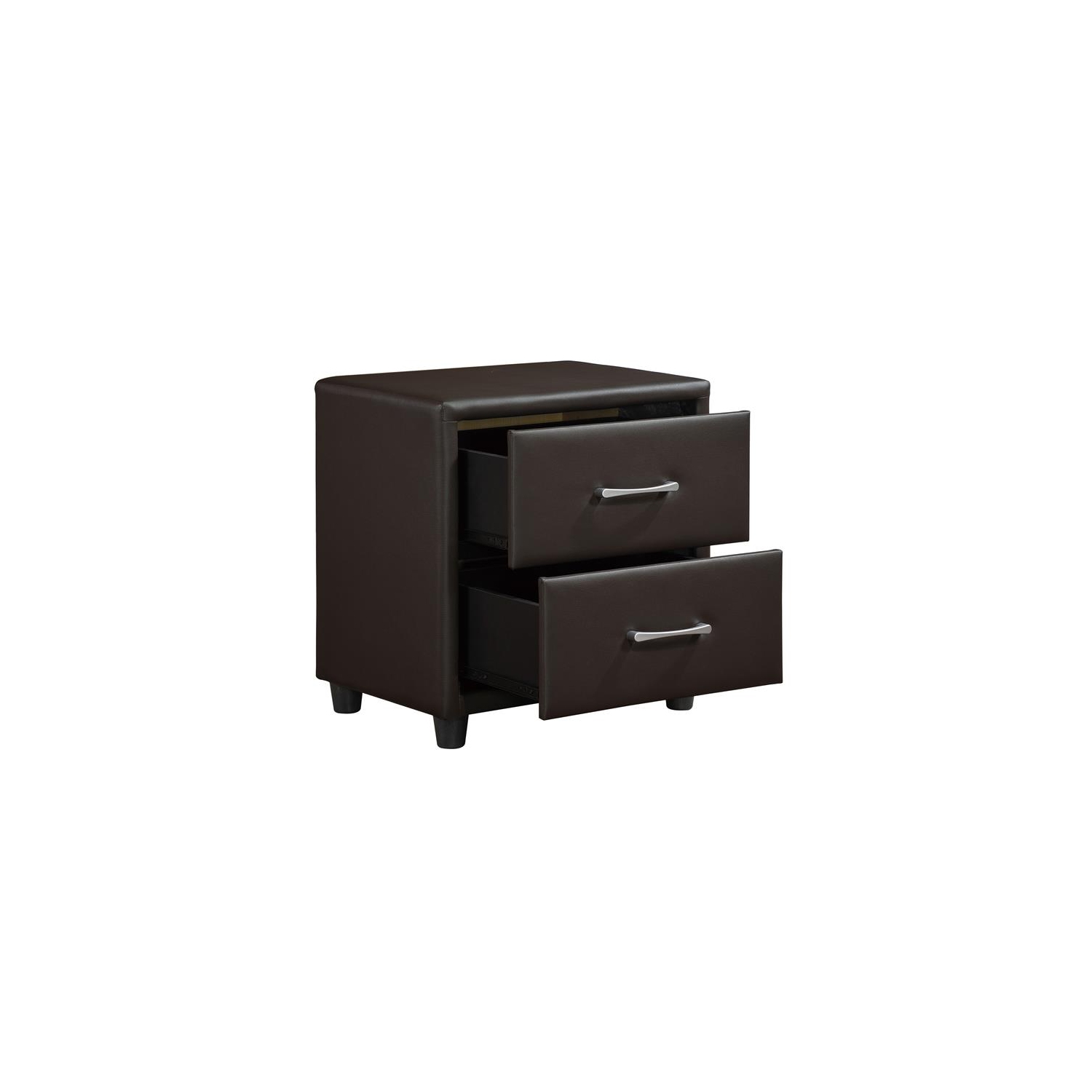 Lexicon Lorenzi 2-Drawers Contemporary Wood Nightstand in Dark Brown