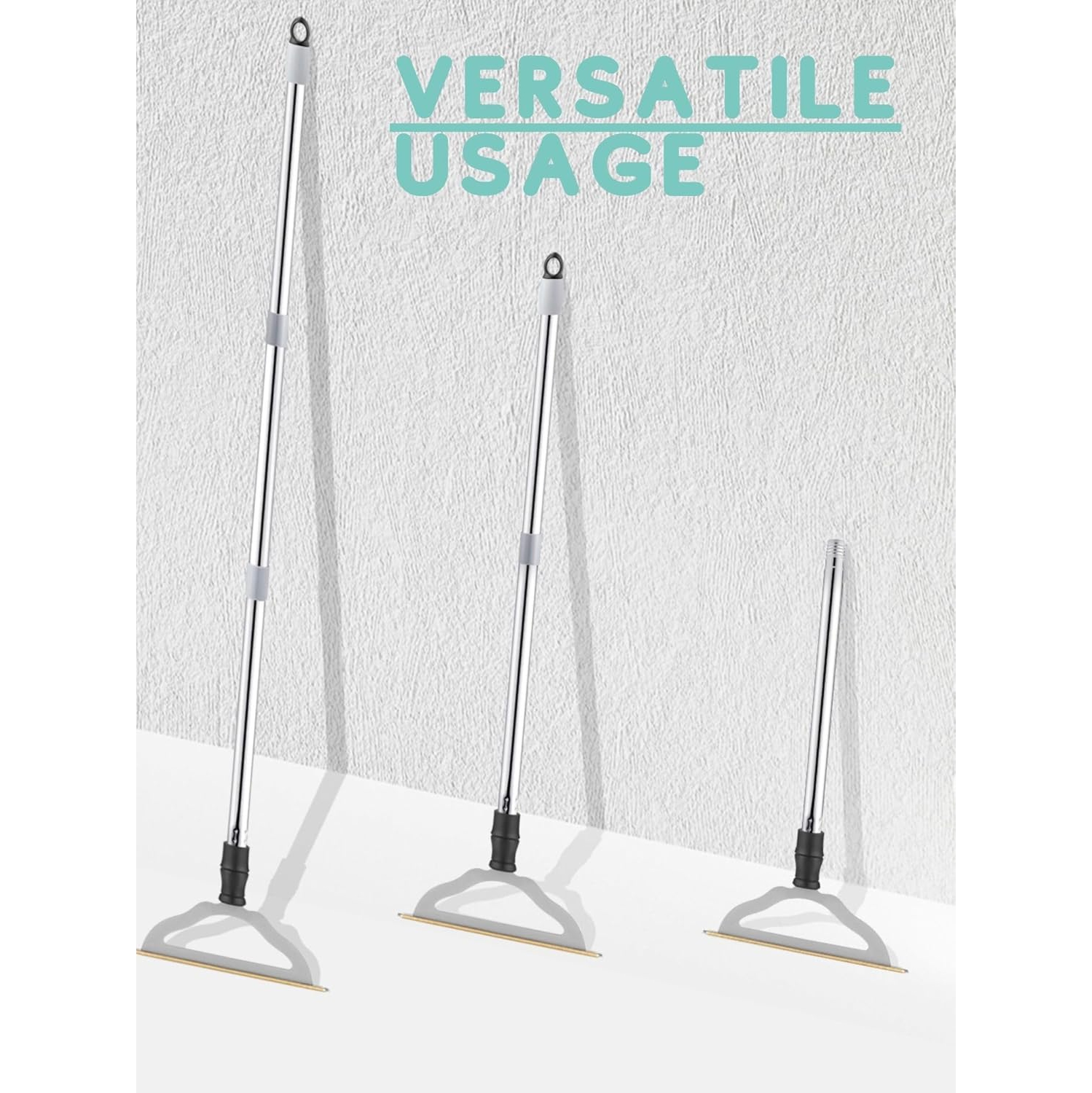 Râteau à tapis réglable pour les poils d'animaux – Outil de retrait de fourrure à manche long pour les poils de chiens et de chats, brosse