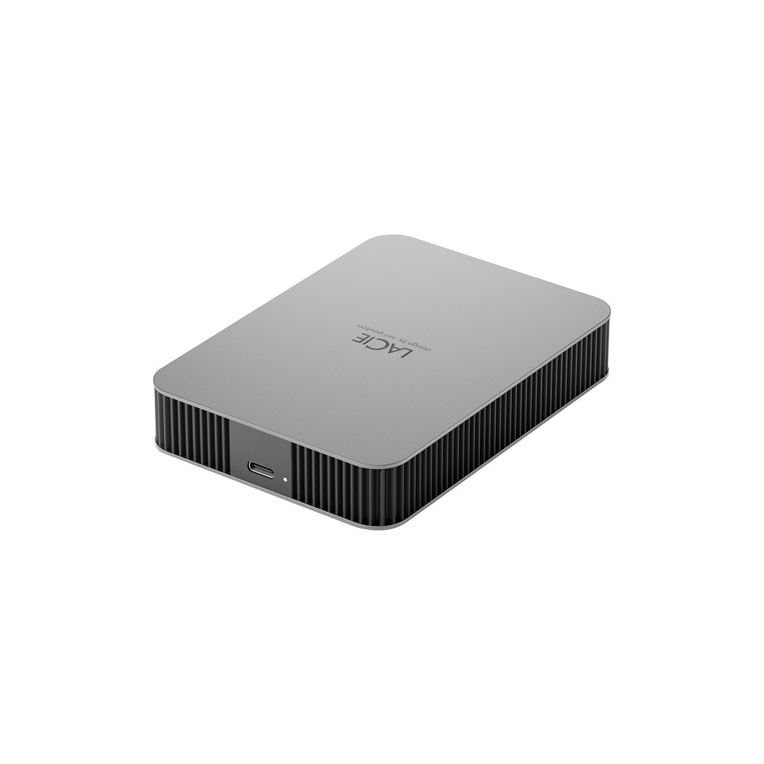 Disque dur externe de bureau USB 3,2 1 gén. 3,5 po 4 To de LaCie Mobile Drive - Argenté lunaire -