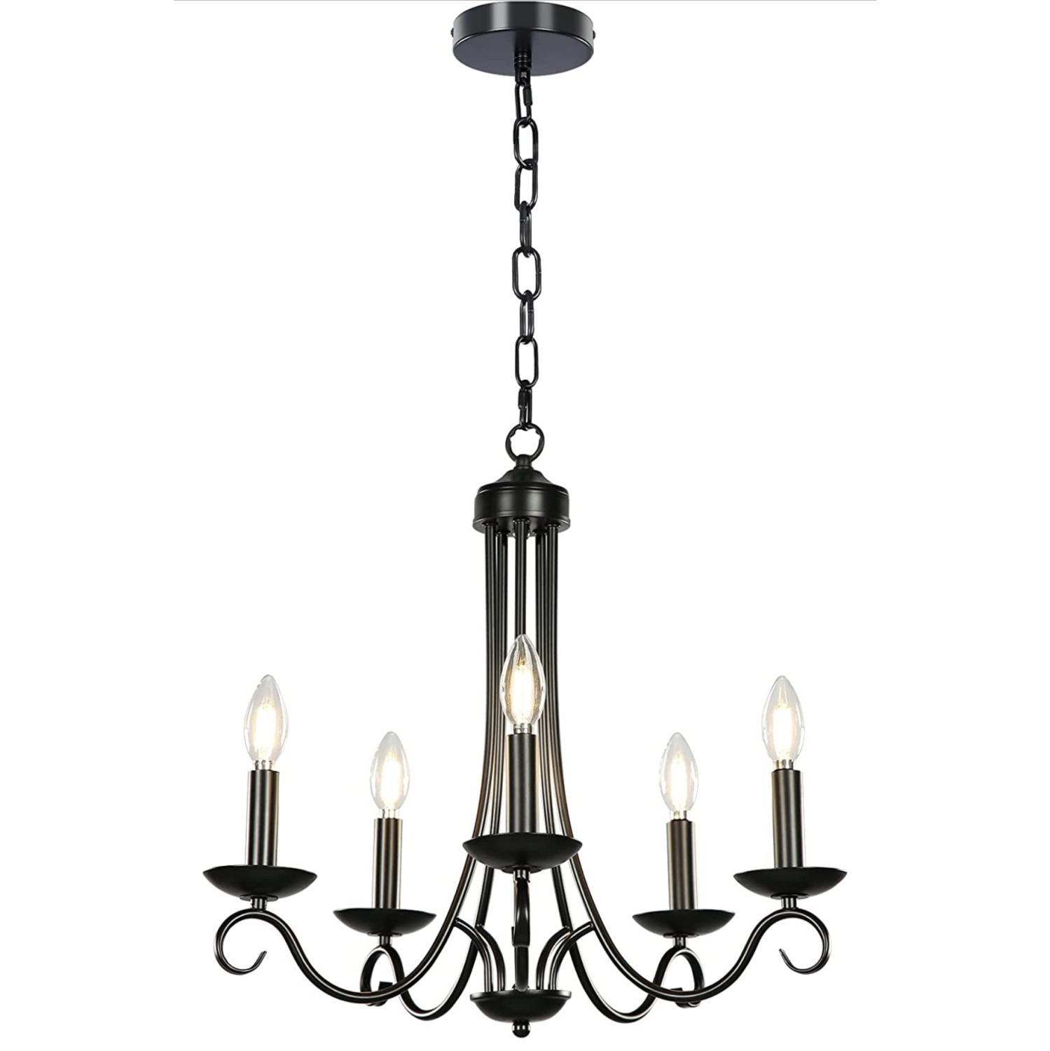 A|M Lighting 5-Light Farmhouse Candle Chandelier