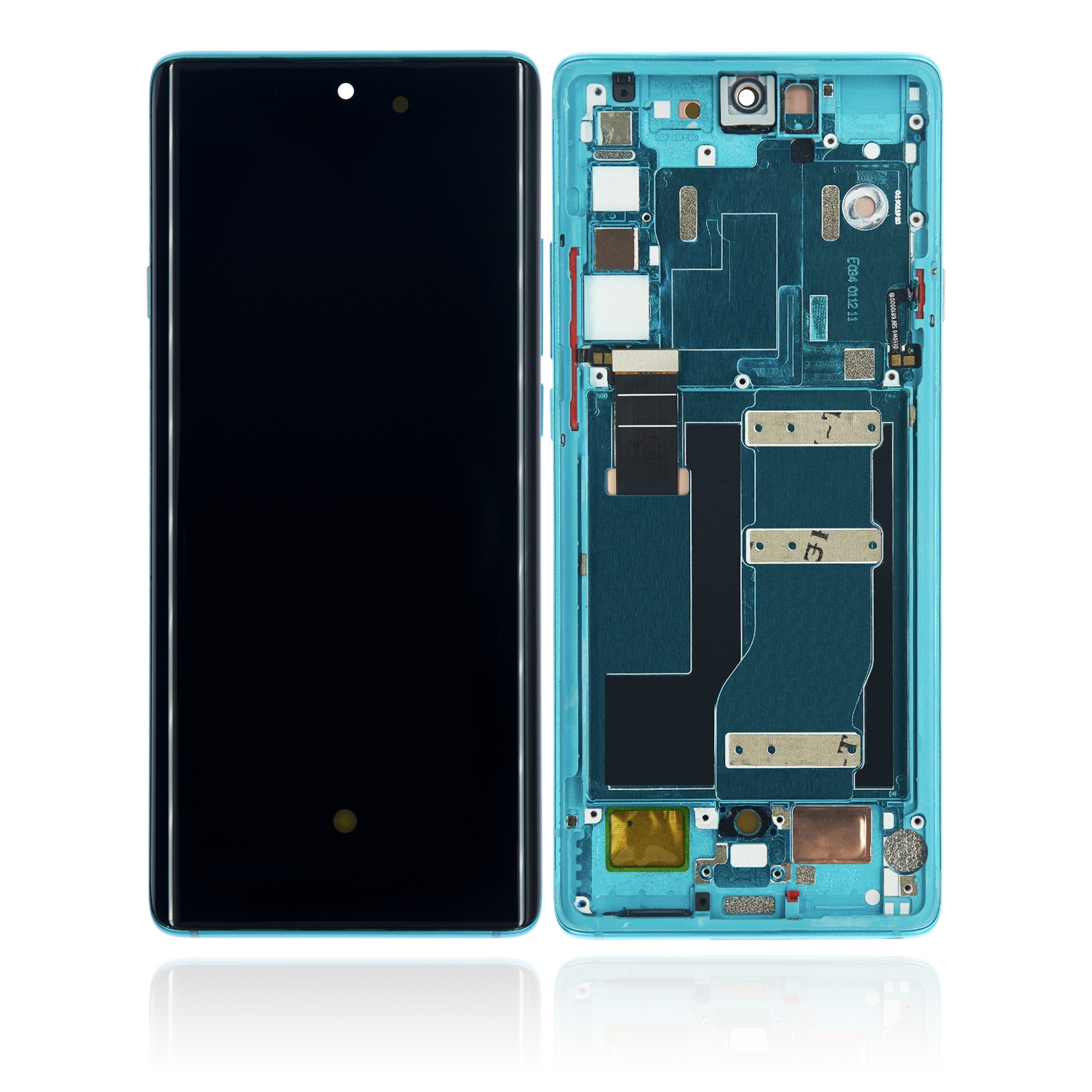 Refurbished (Excellent) - Replacement OLED Assembly With Frame Compatible For TCL 20 Pro 5G (Marine Blue)