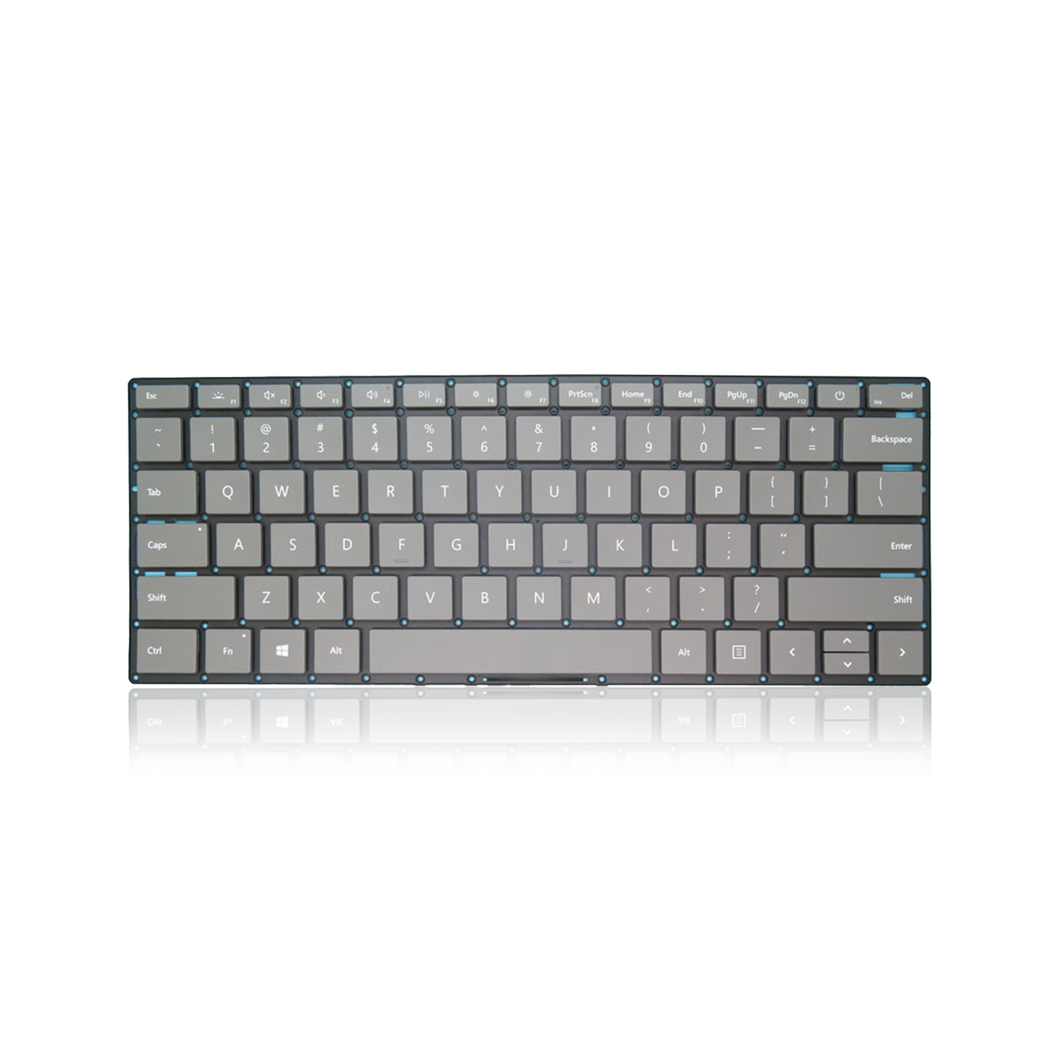Replacement Keyboard Only Compatible For Microsoft Surface Laptop 3 13.5" (Gray)