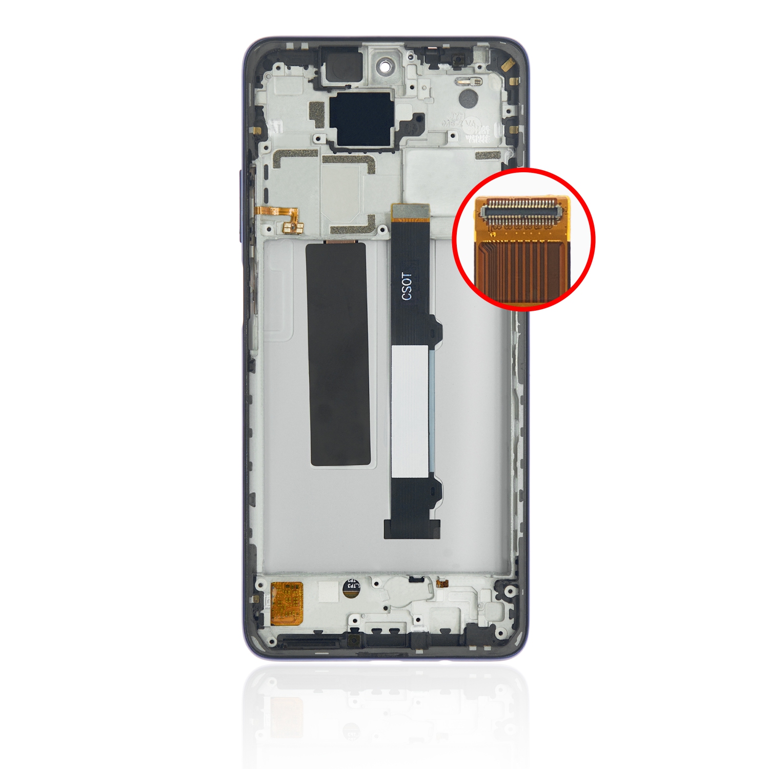 Remis à neuf - assemblage ACL de remplacement avec cadre compatible avec Xiaomi mi 10T Lite 5G (Bleu Atlantique)