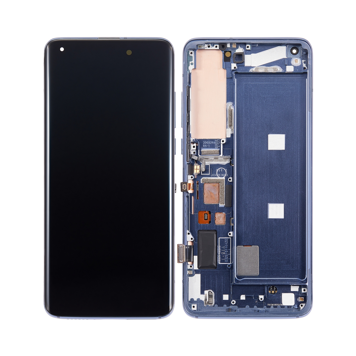 Refurbished (Excellent) - Replacement OLED Assembly With Frame Compatible For Xiaomi Mi 10 5G (Twilight Gray)