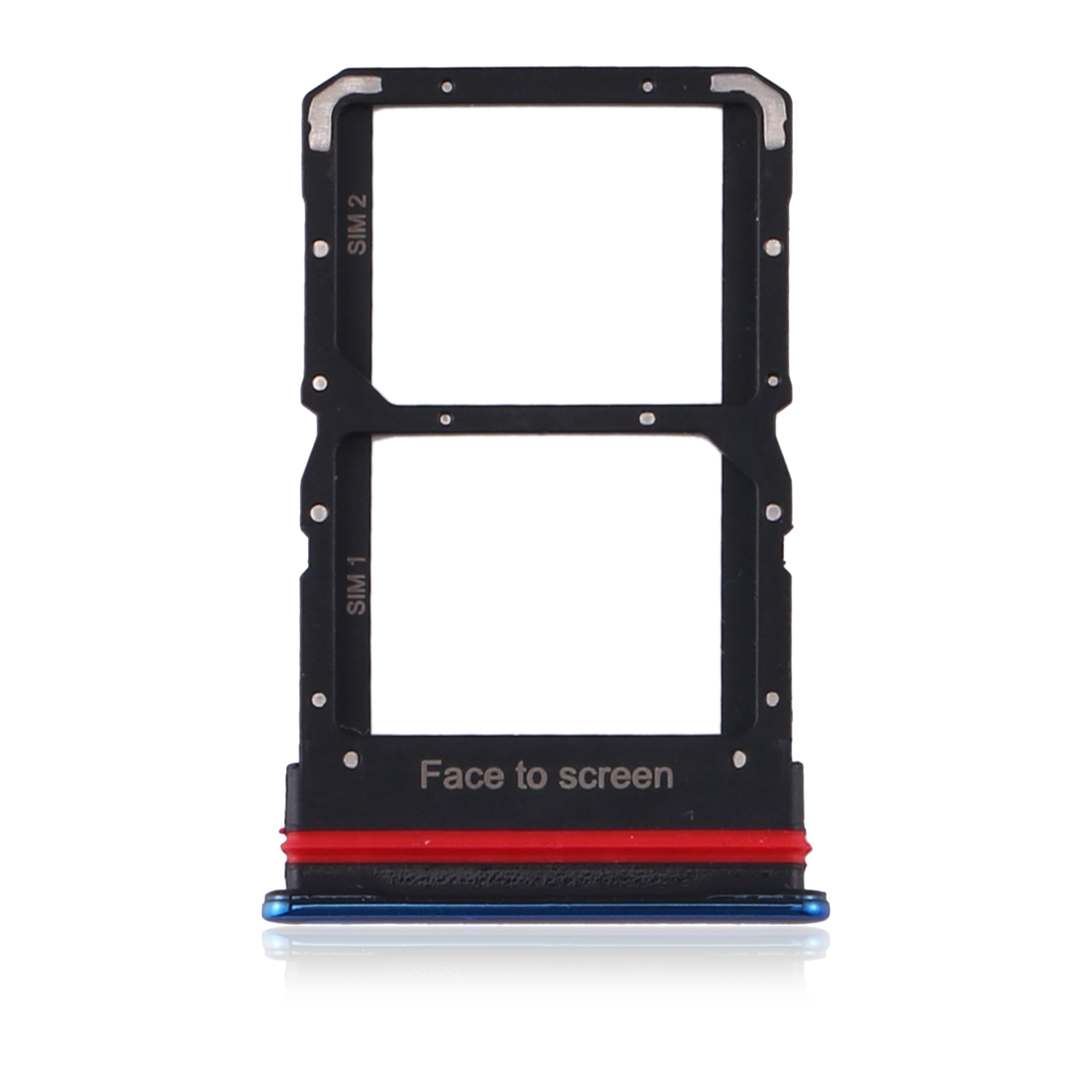 Replacement Dual Sim Card Tray Compatible For Xiaomi Mi 10 Lite 5G (Aurora Blue)