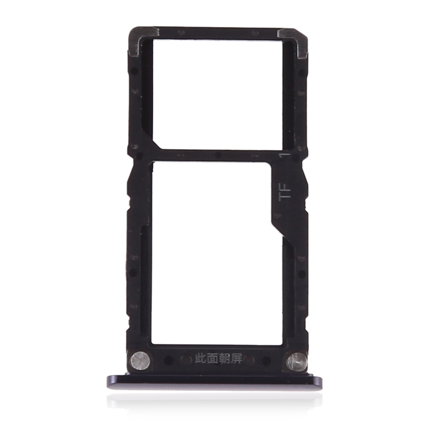 Replacement Dual Sim Card Tray Compatible For Xiaomi Mi 8 Lite (Midnight Black)