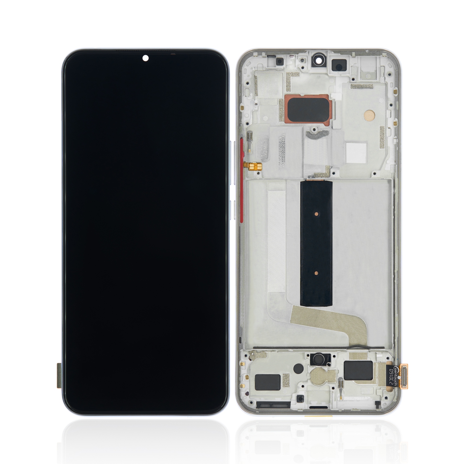 Replacement LCD Assembly With Frame Compatible For Xiaomi Mi 10 Lite 5G (Aftermarket: Incell) (Dream White)