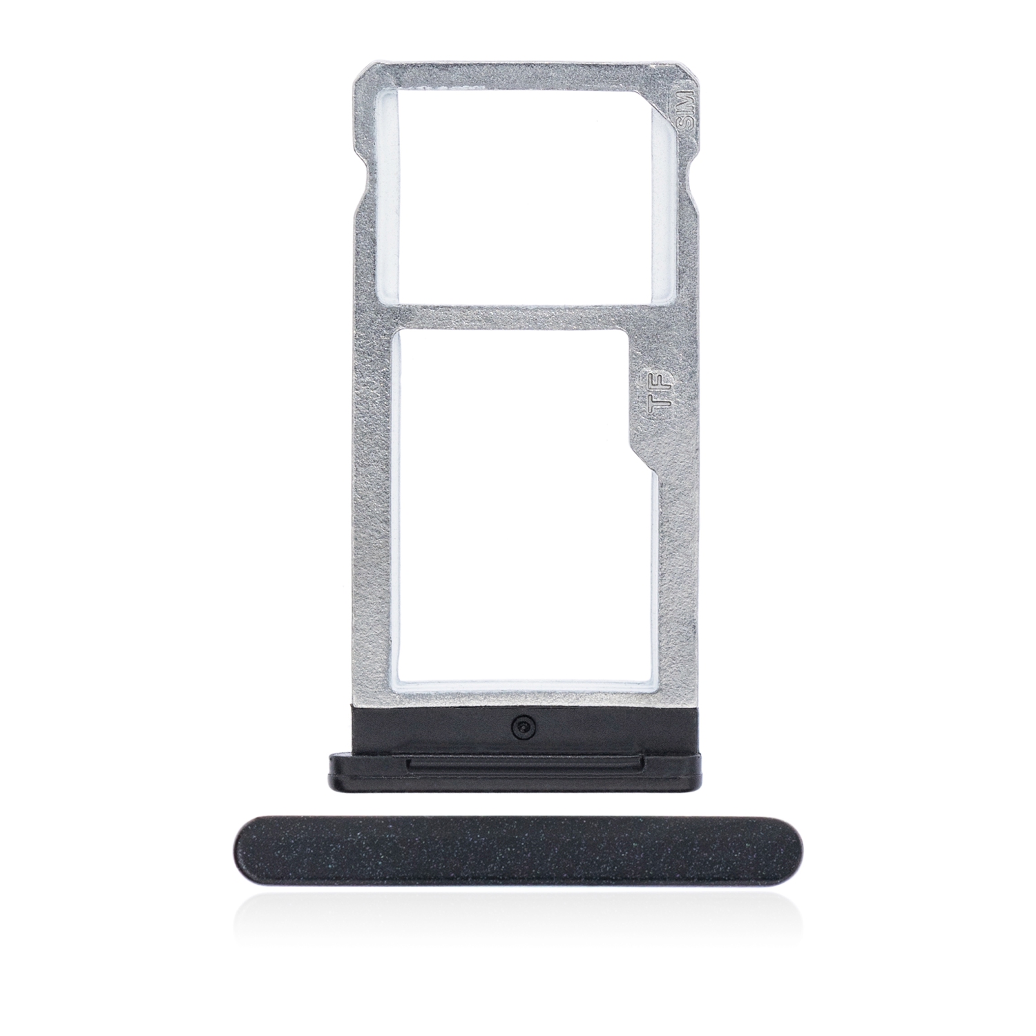 Replacement Single Sim Card Tray Compatible For T-Mobile Revvl Plus (C3701A) (Black)