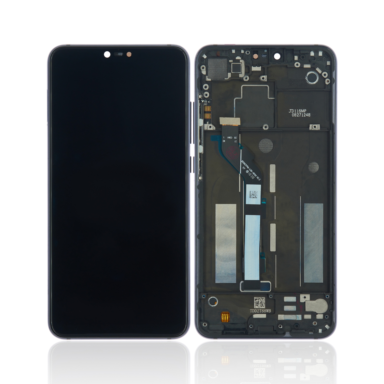 Refurbished (Excellent) - Replacement LCD Assembly With Frame Compatible For Xiaomi Mi 8 Lite (Midnight Black)