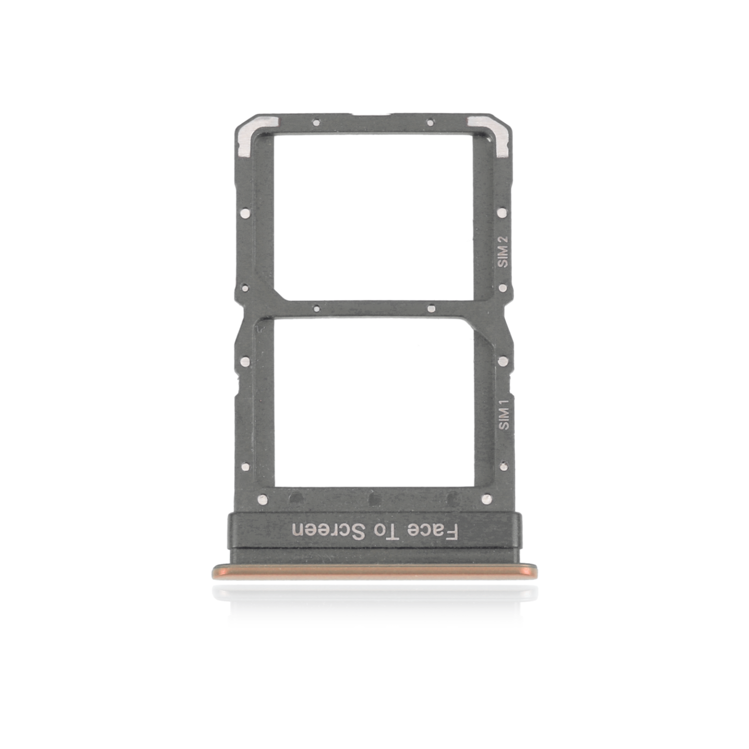 Replacement Dual Sim Card Tray Compatible For Xiaomi Mi 10 5G / Mi 10 Pro (Peach Gold)